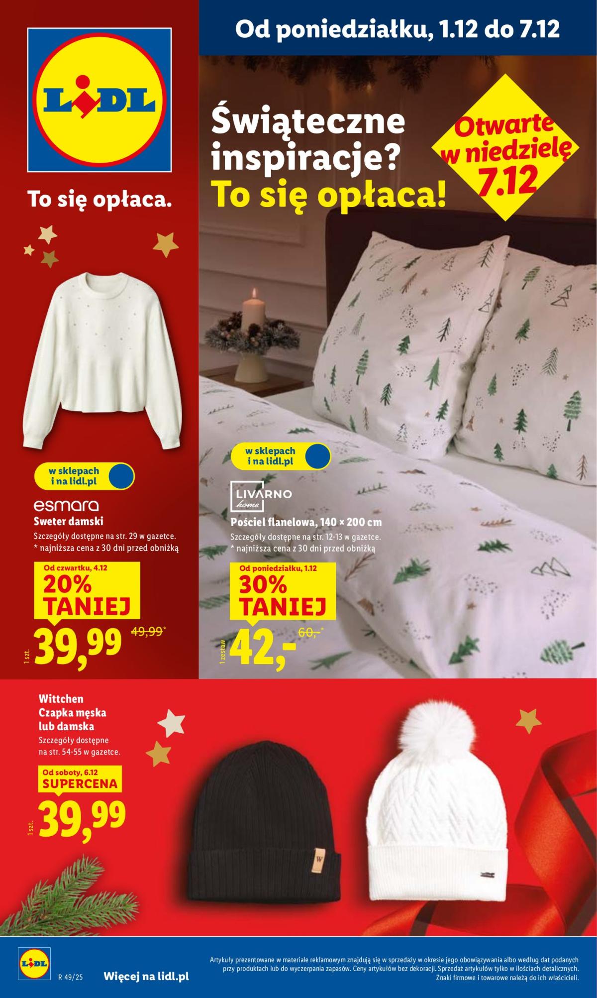 Gazetka Lidl - Katalog Okazji - ważna od 01.12. do 07.12.