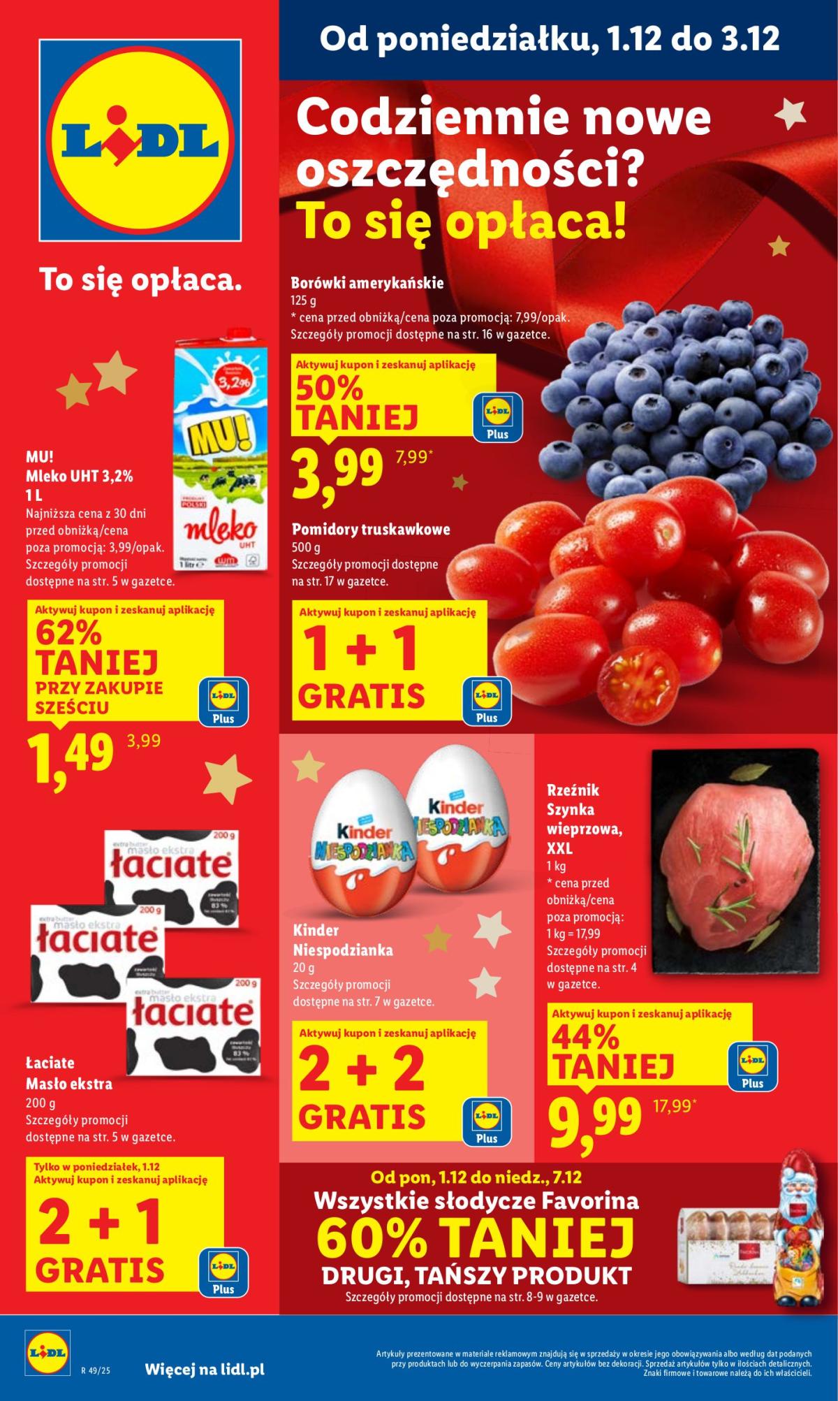 Gazetka Lidl - ważna od 01.12. do 03.12.
