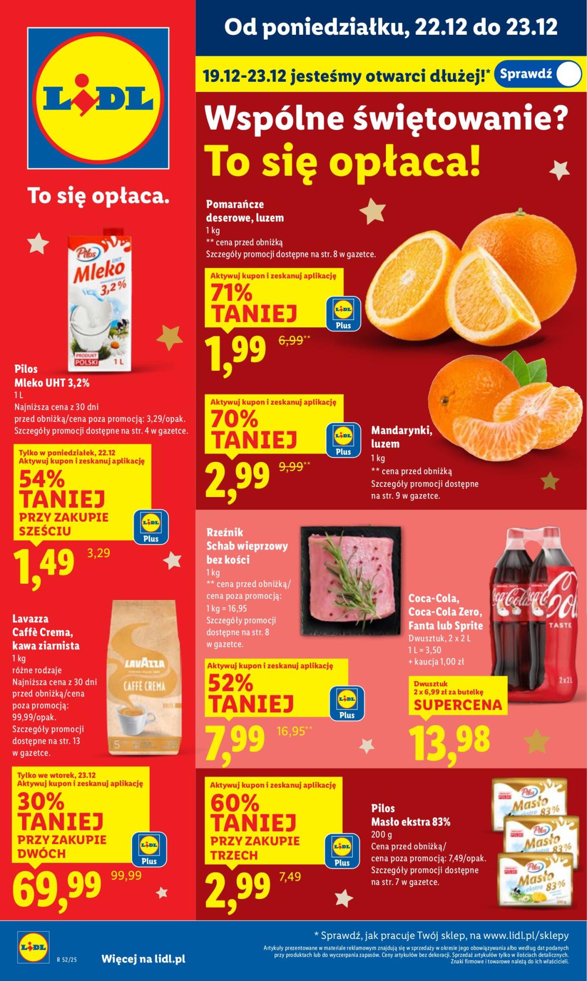 Gazetka Lidl - ważna od 22.12. do 23.12.