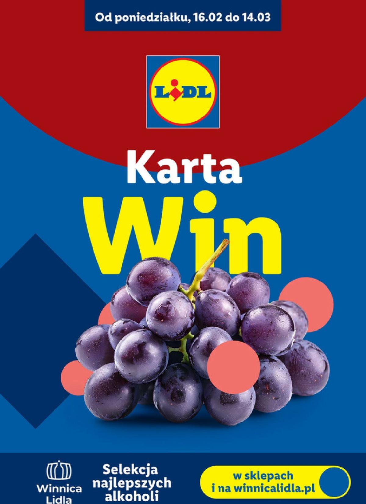 Gazetka Lidl - Karta win - ważna od 16.02.2026 do 14.03.2026
