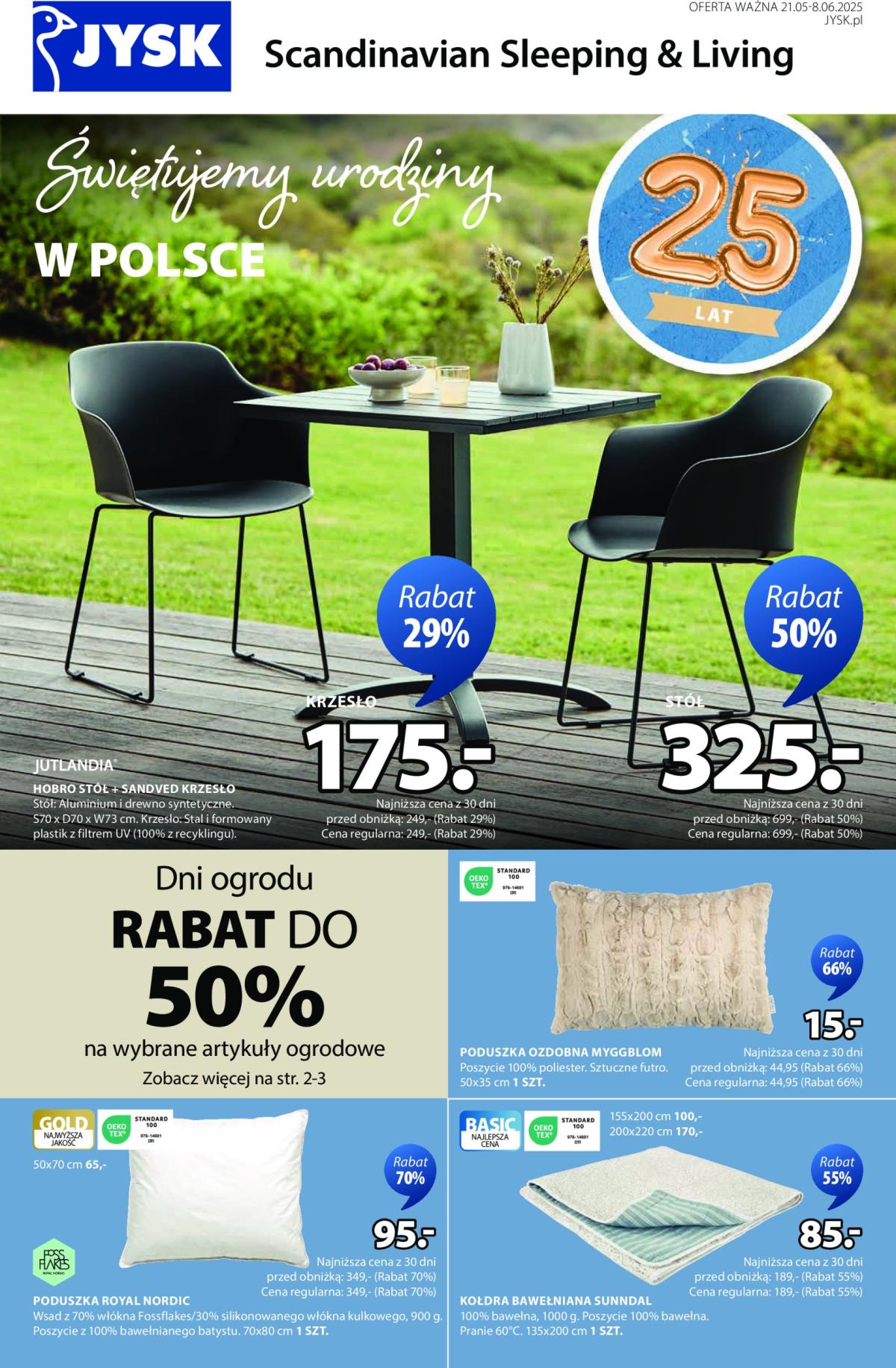 JYSK gazetka ważna od 21.05. - 08.06.