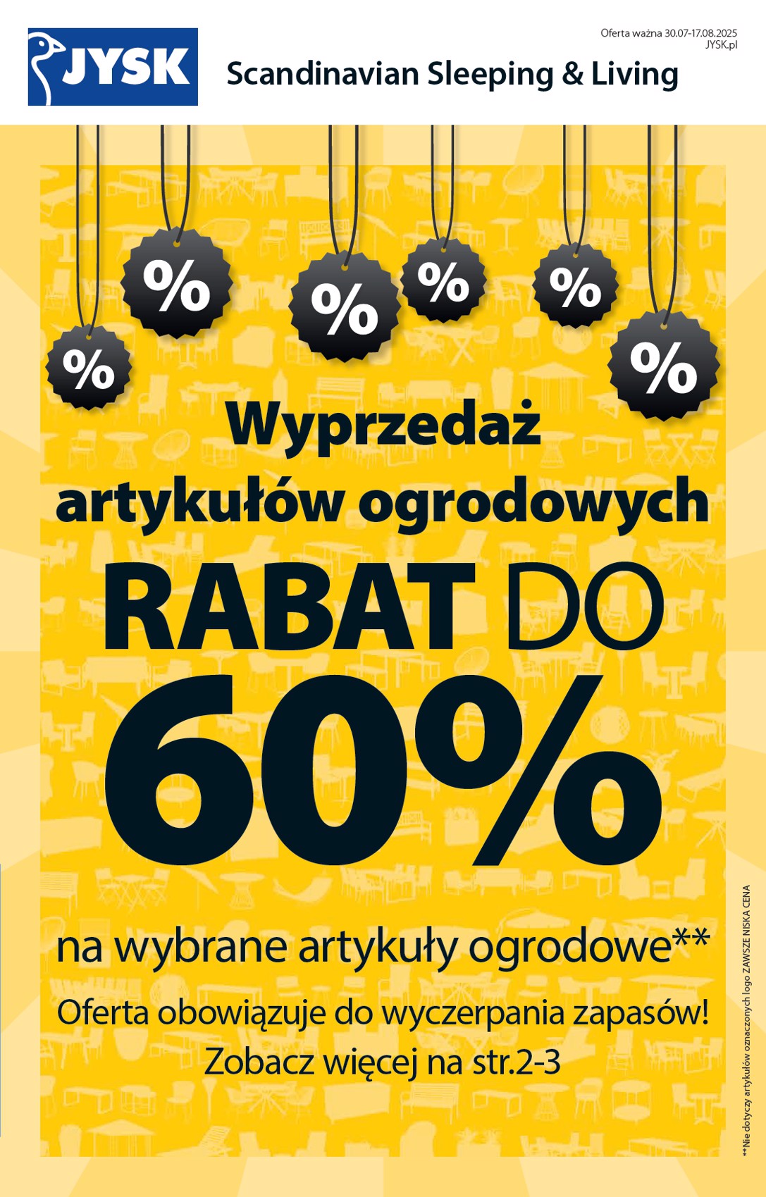 Gazetka JYSK - ważna od 30.07. do 17.08.