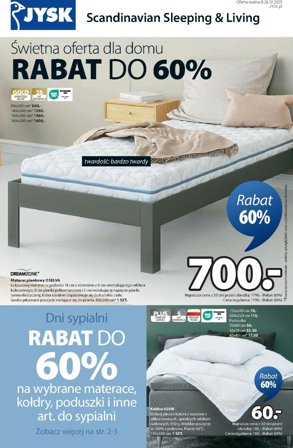 Gazetka JYSK - ważna od 08.10. do 26.10.