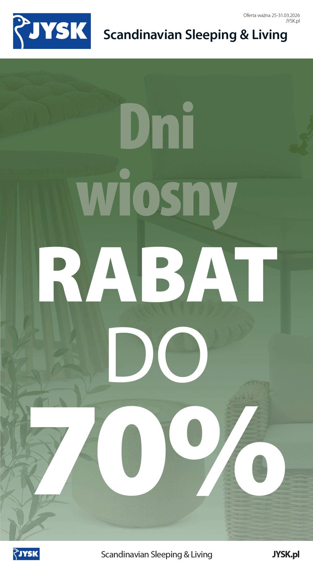 Gazetka JYSK - ważna od 25.03.2026 do 31.03.2026