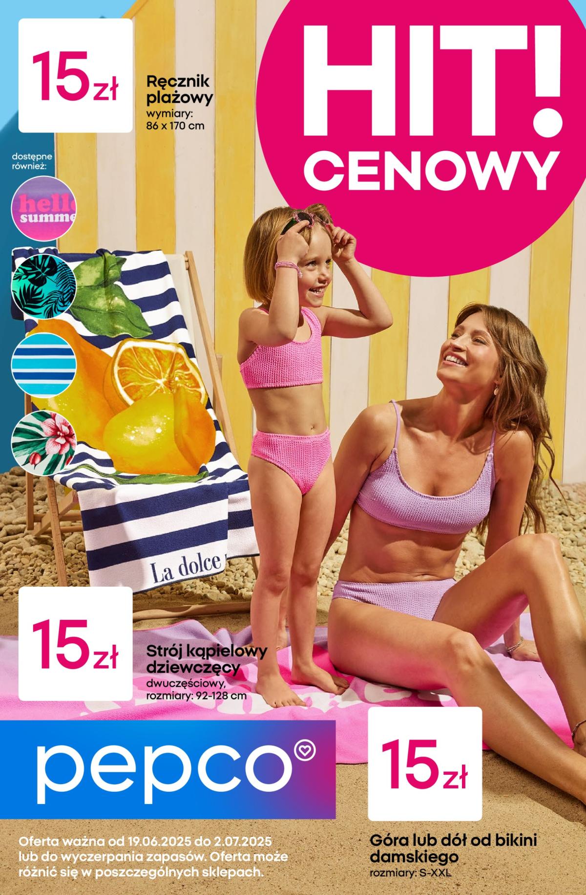 Gazetka Pepco - Odzież plażowa ważna od 19.06. - 02.07.