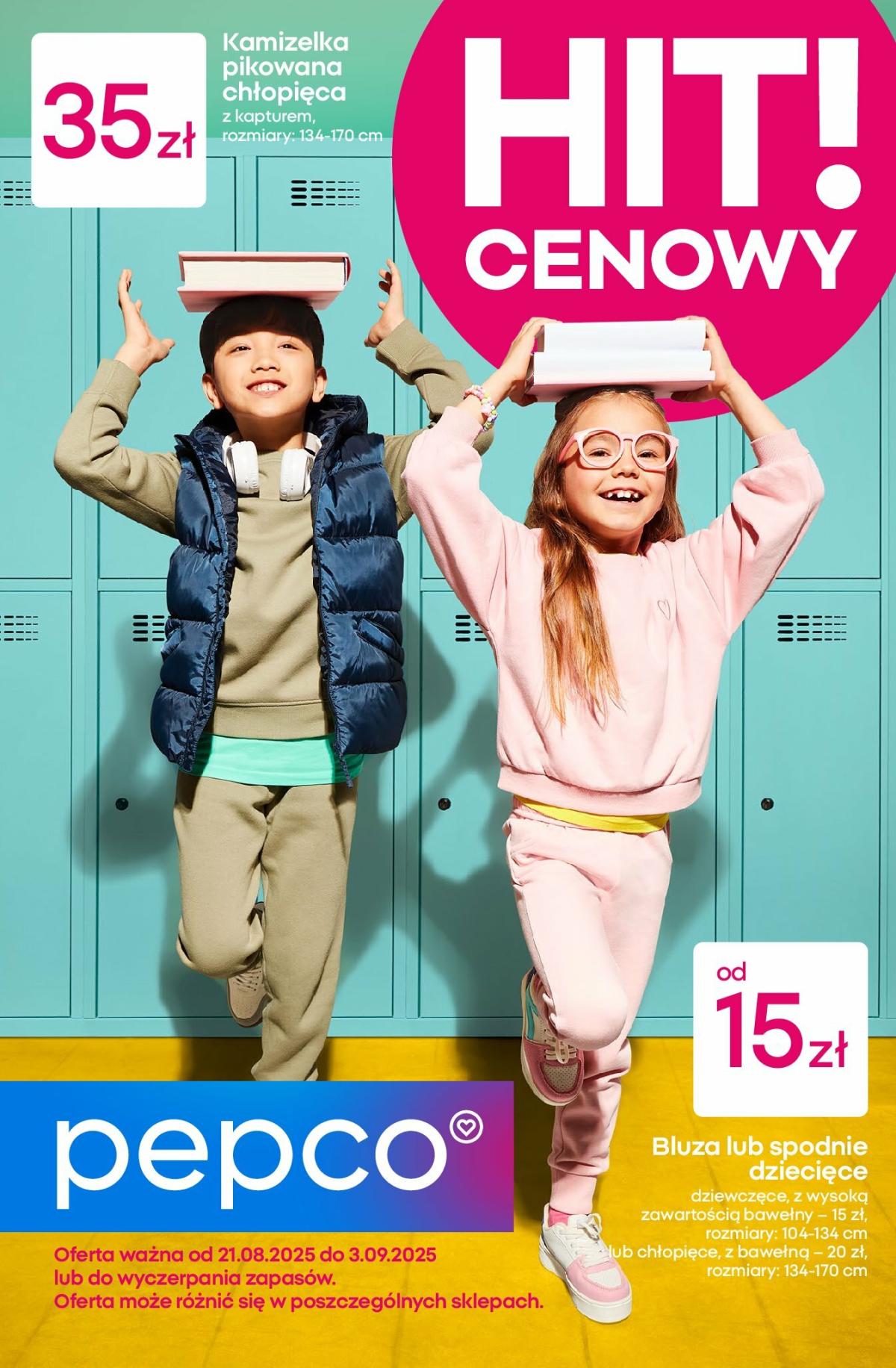 Gazetka Pepco - Wszystko do szkoły jest tu - ważna od 21.08. do 03.09.