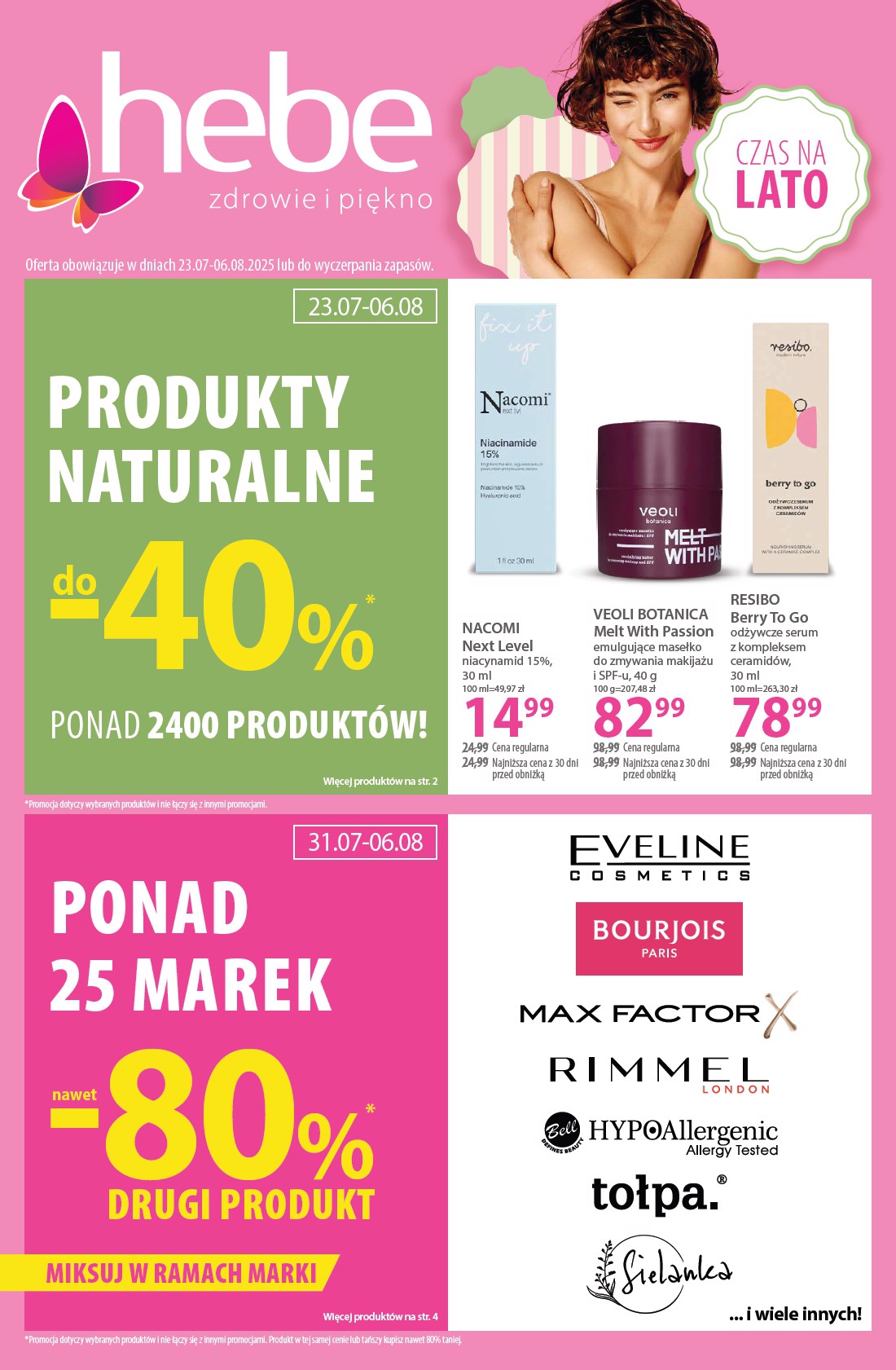 Gazetka Hebe ważna od 23.07. - 06.08.