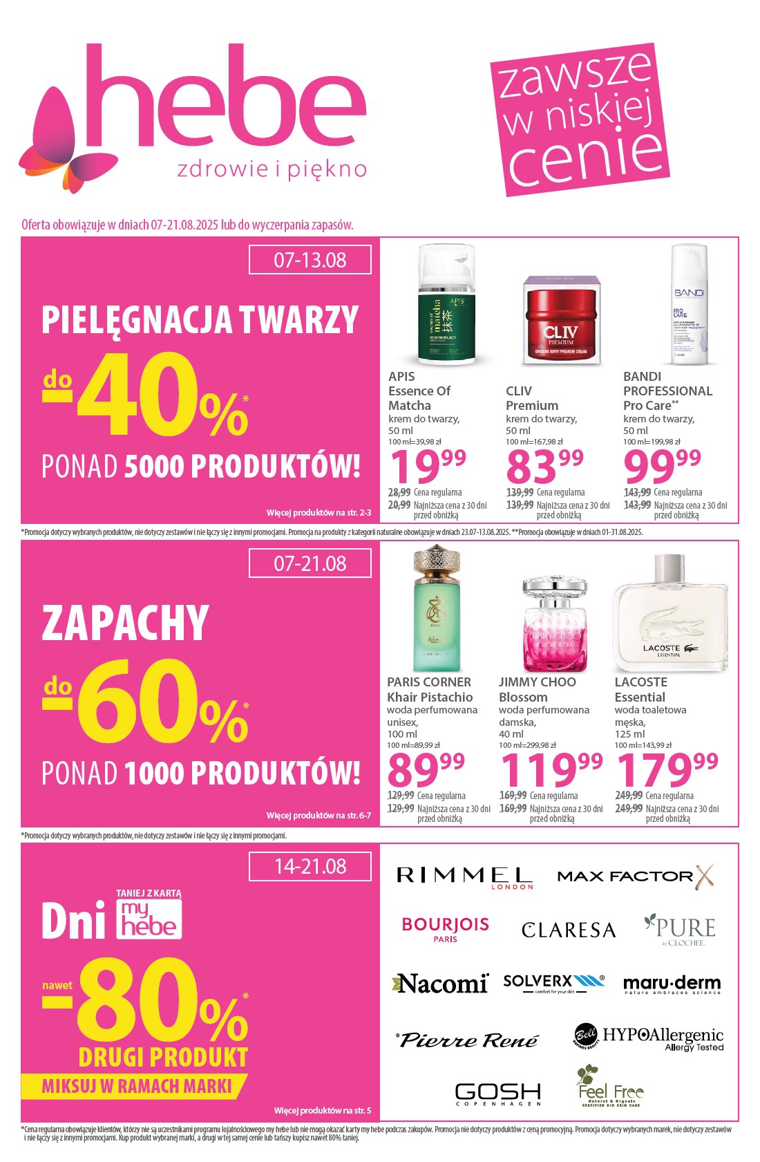 Gazetka Hebe - ważna od 07.08. do 21.08.