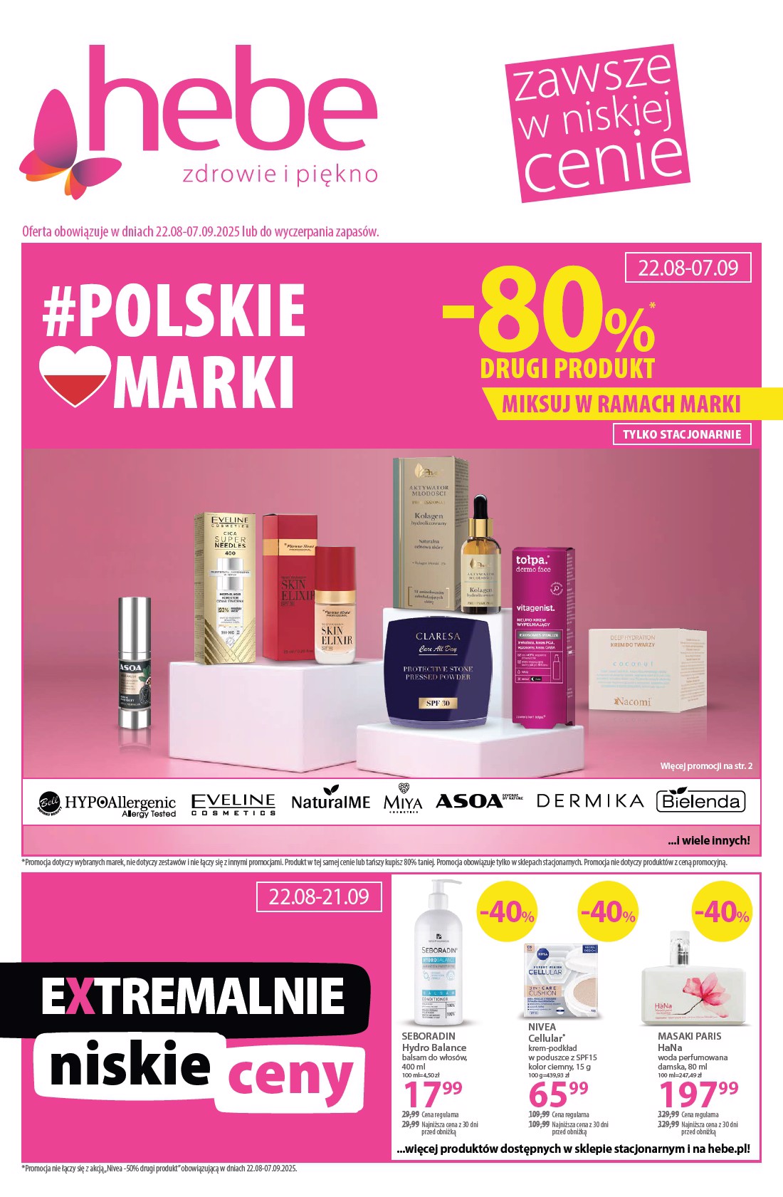Gazetka Hebe - ważna od 22.08. do 07.09.