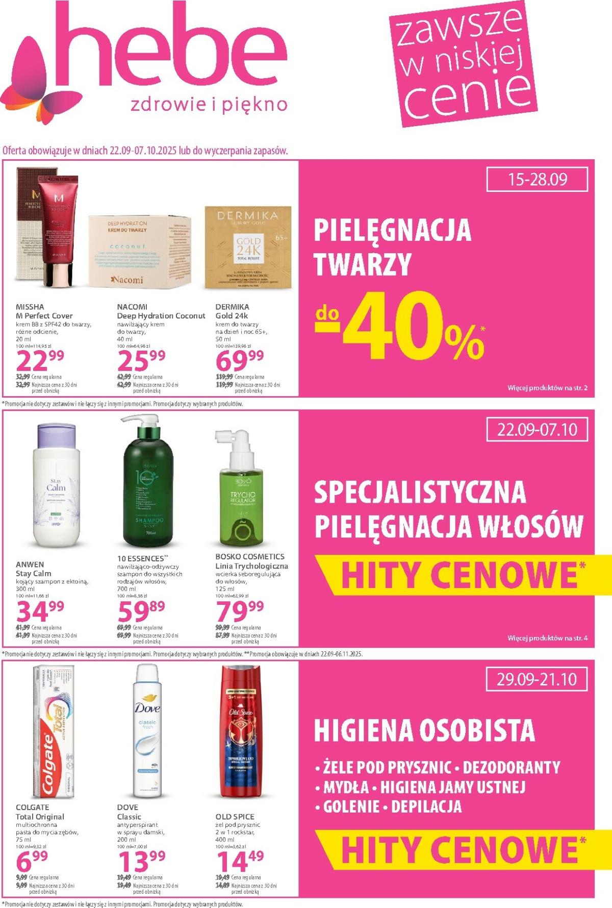 Gazetka Hebe - ważna od 22.09. do 07.10.