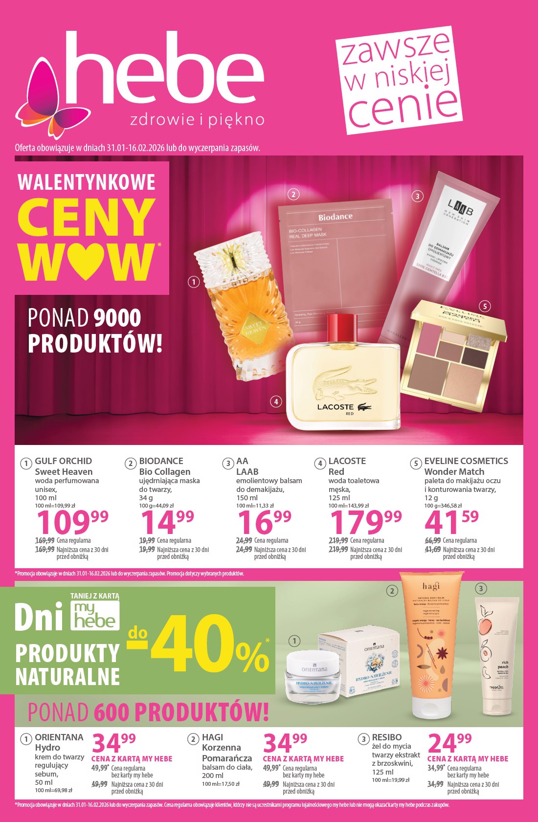 Gazetka Hebe - ważna od 31.01.2026 do 16.02.2026