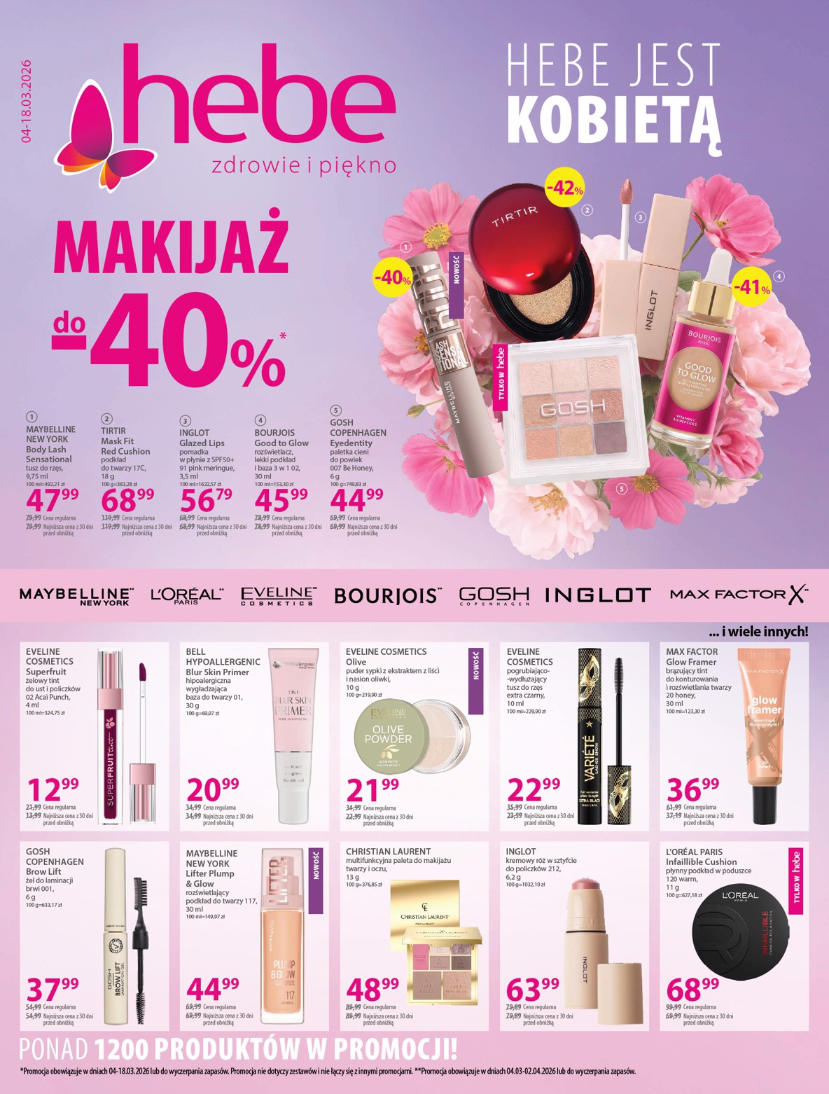Gazetka Hebe - Ulotka - ważna od 04.03.2026 do 18.03.2026