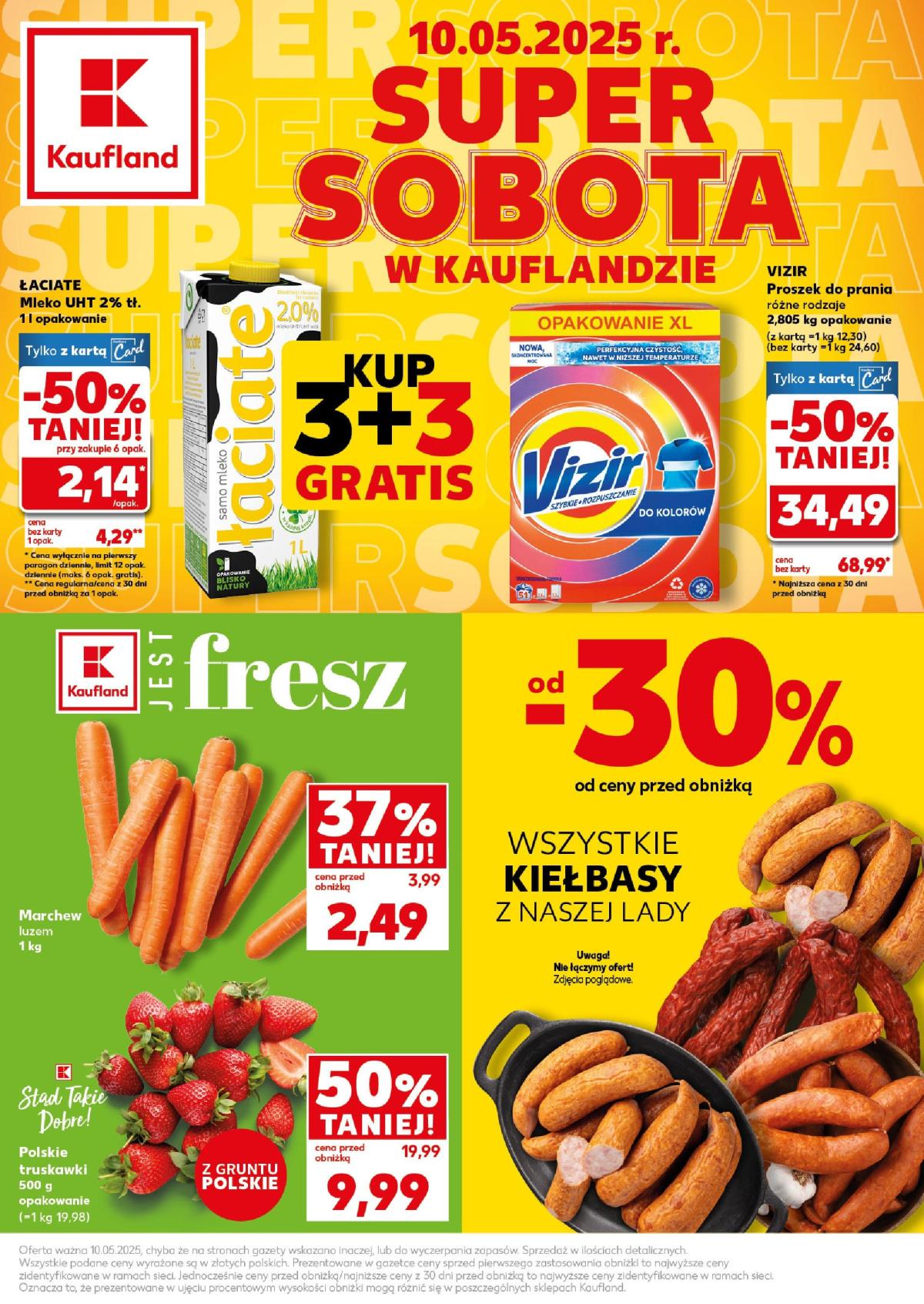 Kaufland - super sobota gazetka ważna od 10.05. - 10.05.
