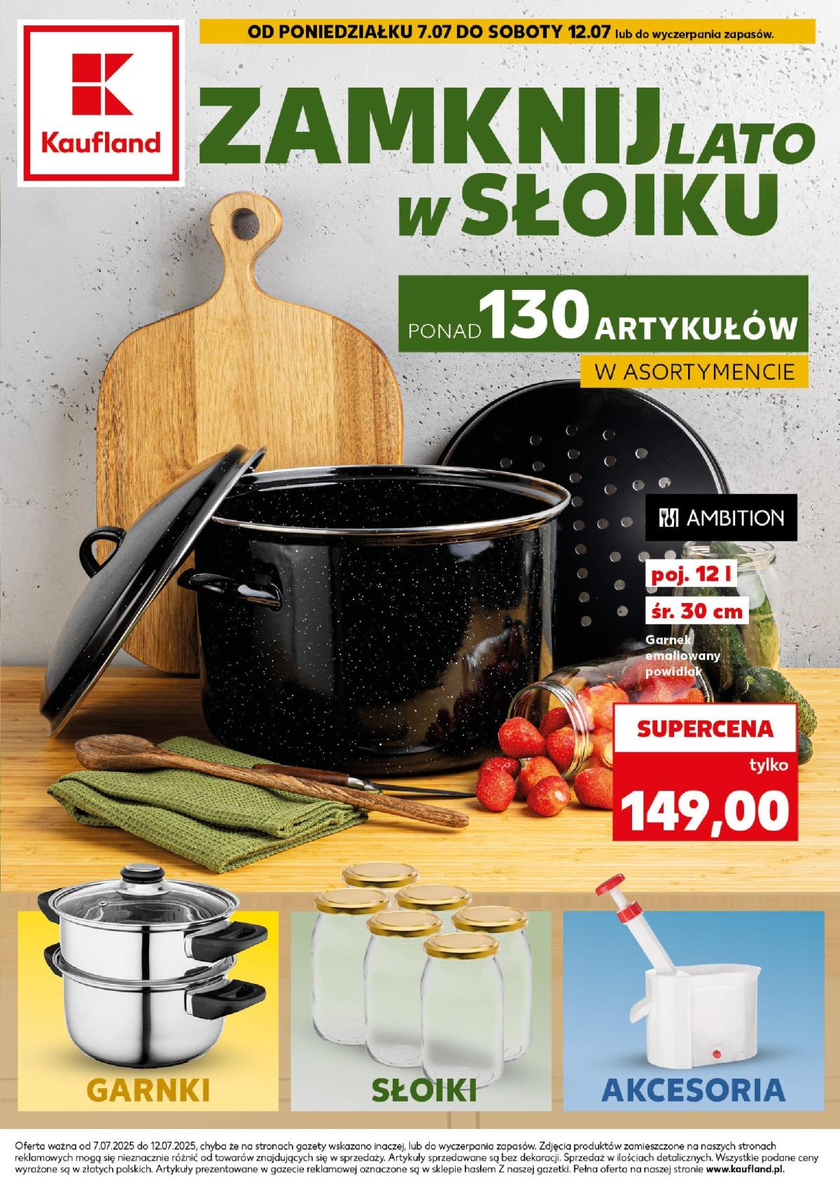 Gazetka Kaufland - Przetwory ważne ważna od 07.07. - 12.07.