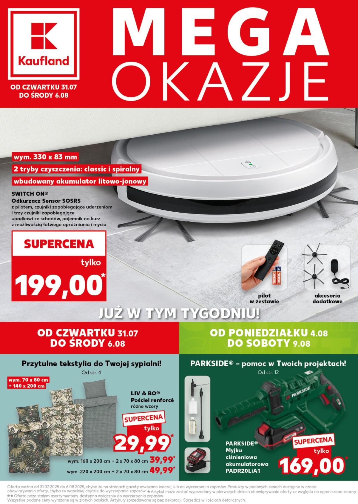 Gazetka Kaufland - Mega Okazje ważna od 31.07. - 06.08.