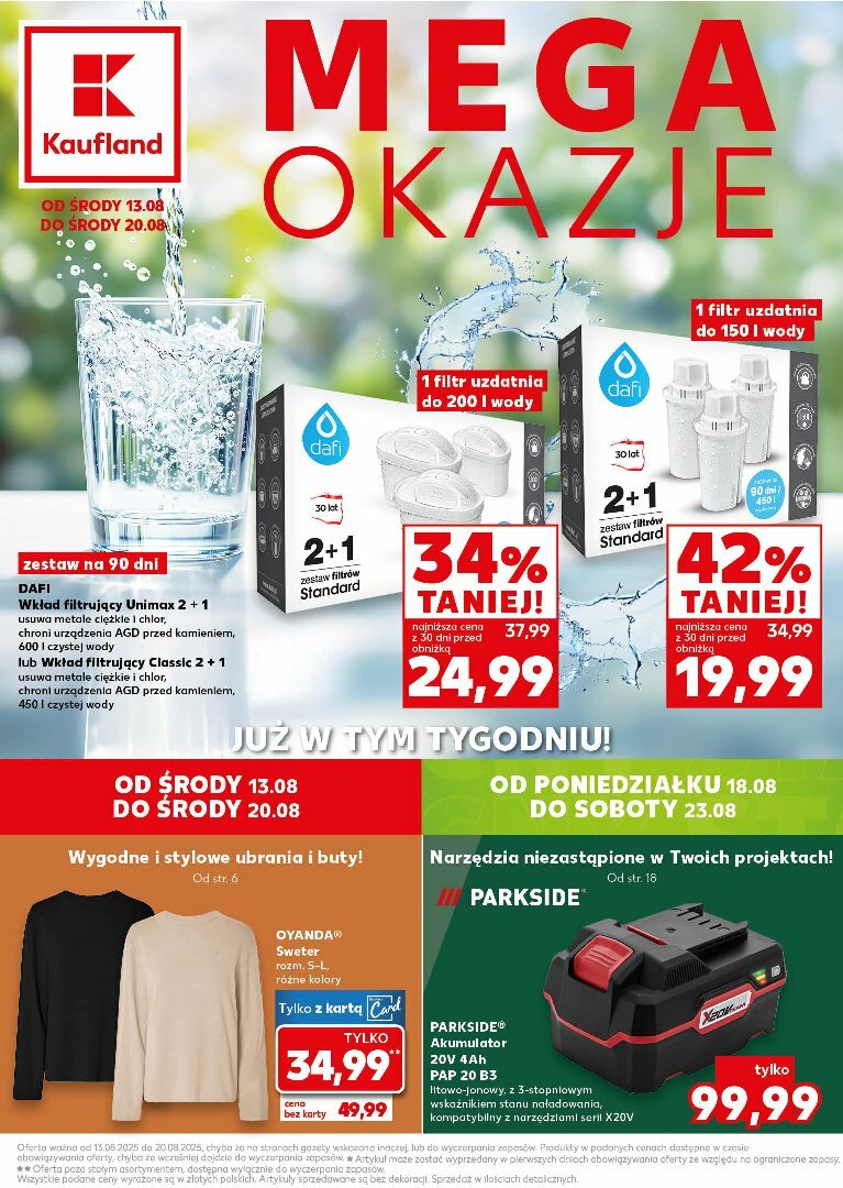 Gazetka Kaufland - Mega okazje - ważna od 13.08. do 20.08.