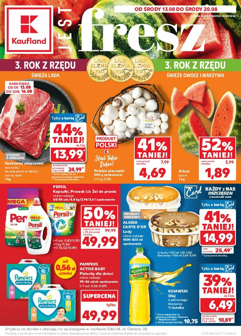 Gazetka Kaufland - ważna od 13.08. do 20.08.