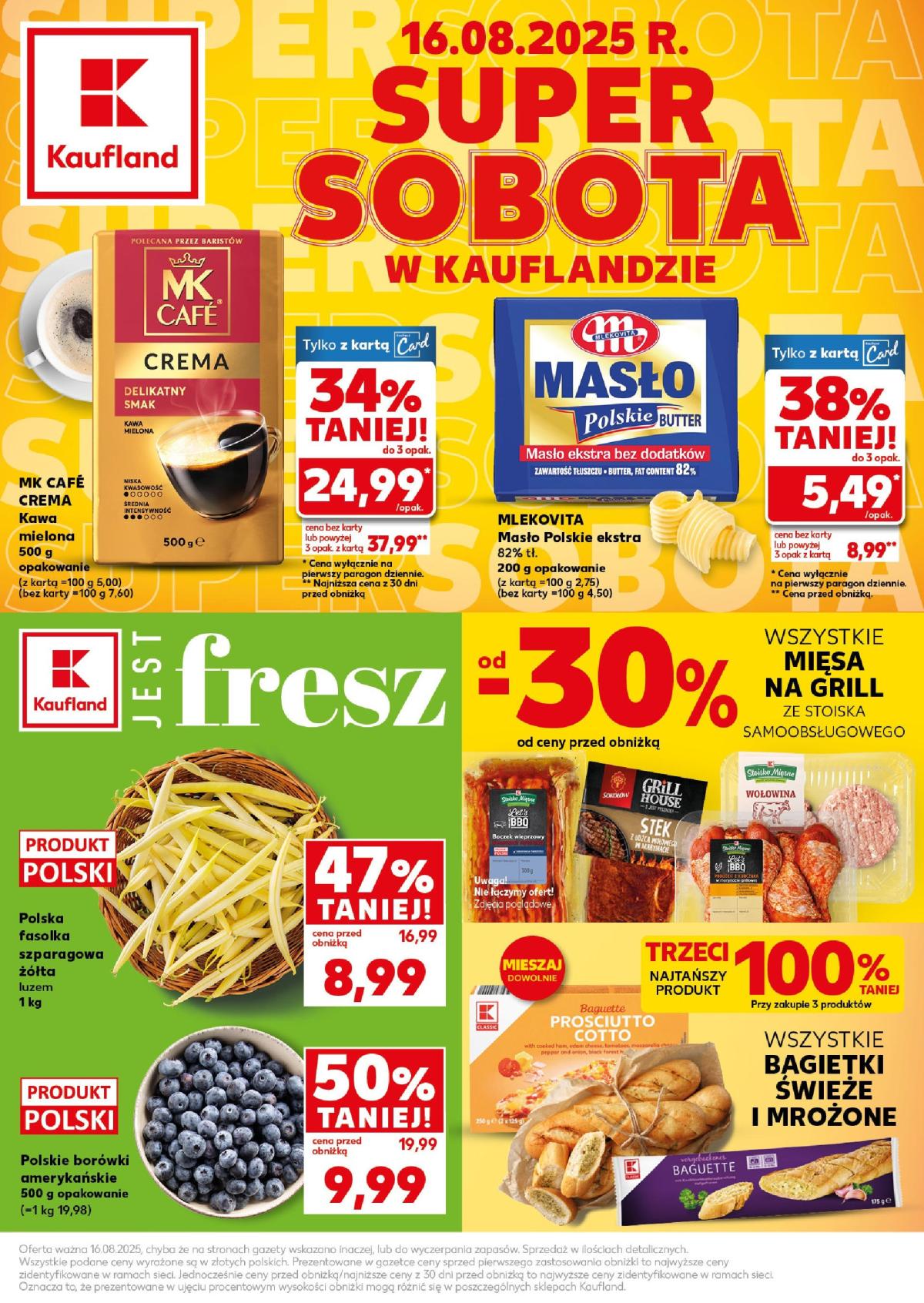 Gazetka Kaufland - Super Sobota - ważna od 16.08. do 16.08.