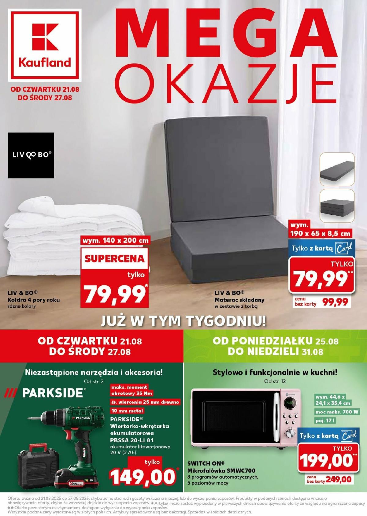 Gazetka Kaufland - Mega Okazje - ważna od 21.08. do 27.08.