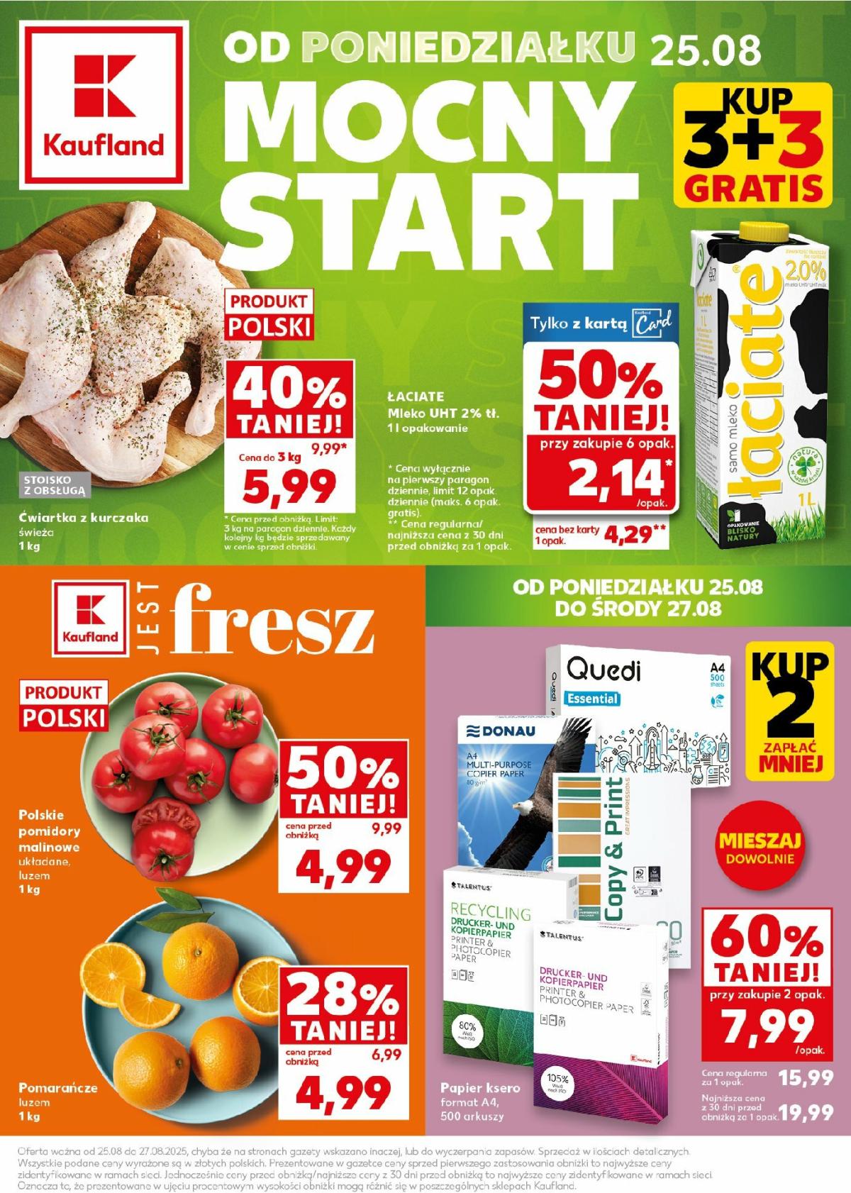 Gazetka Kaufland - Mocny start - ważna od 25.08. do 27.08.