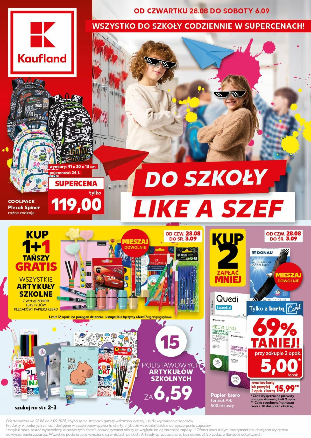 Gazetka Kaufland - Szkoła - ważna od 28.08. do 06.09.