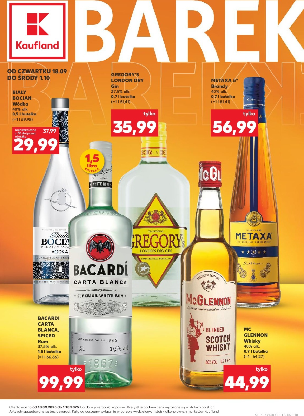 Gazetka Kaufland - Barek - ważna od 18.09. do 01.10.