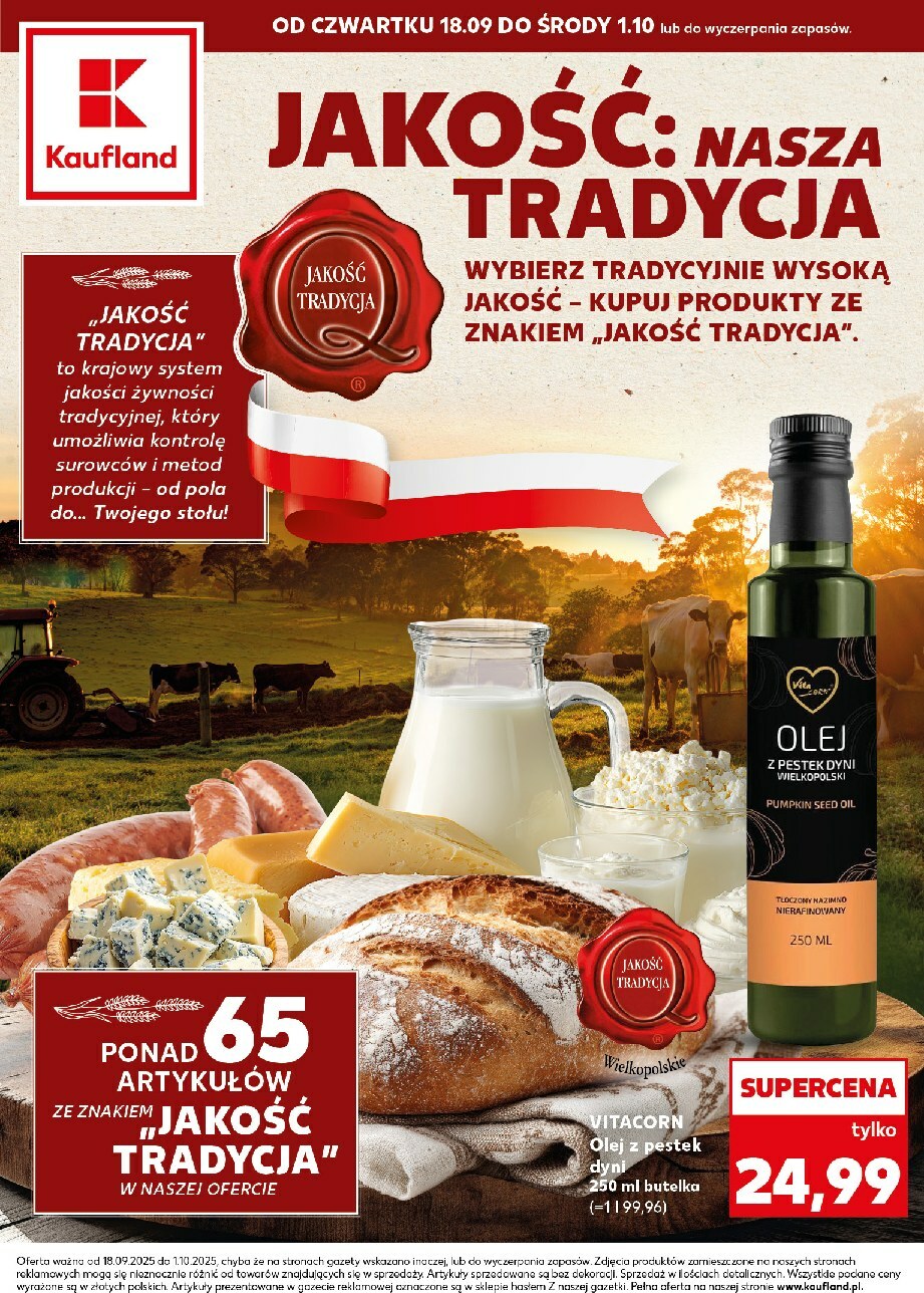 Gazetka Kaufland - Nasza tradycja - ważna od 18.09. do 01.10.