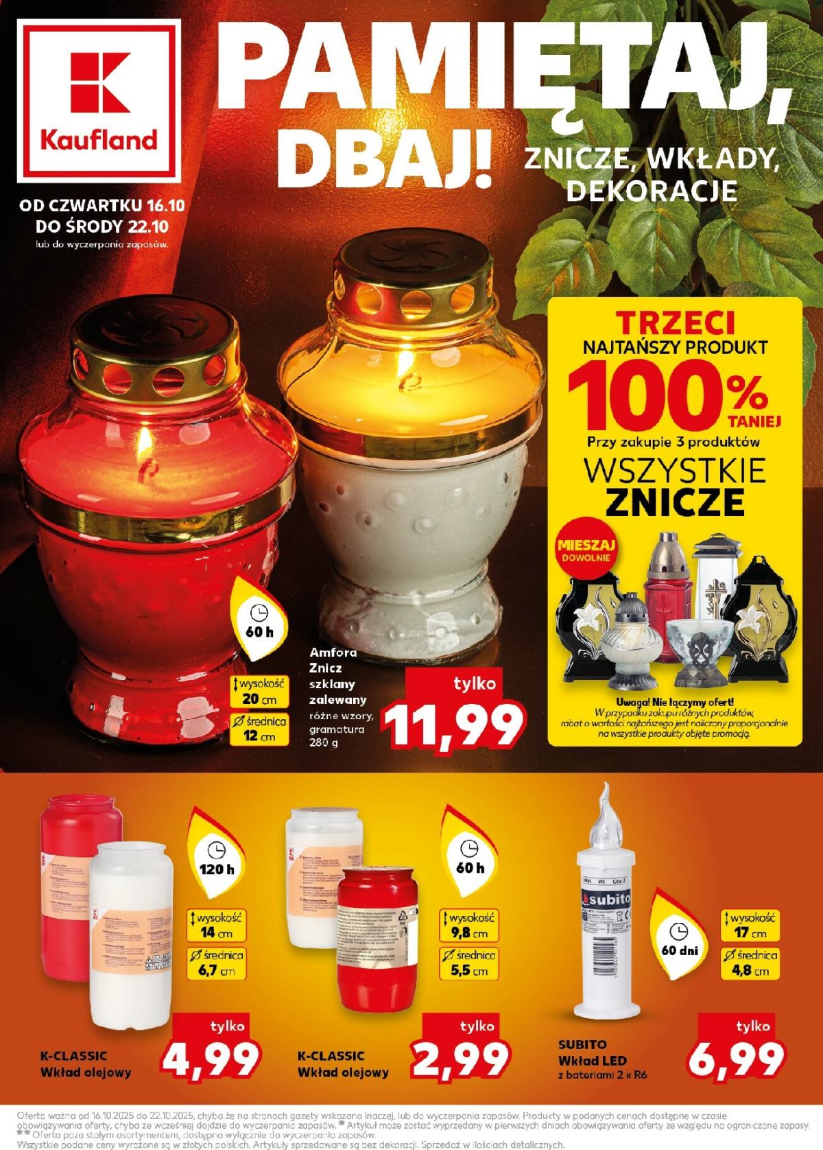 Gazetka Kaufland - Pamietaj, dbaj - ważna od 16.10. do 22.10.