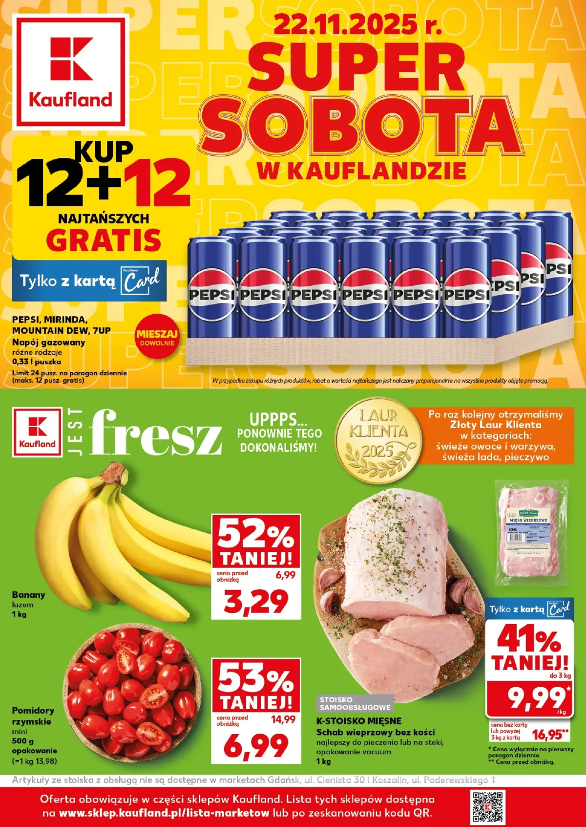 Gazetka Kaufland - Super Sobota - ważna od 22.11. do 22.11.