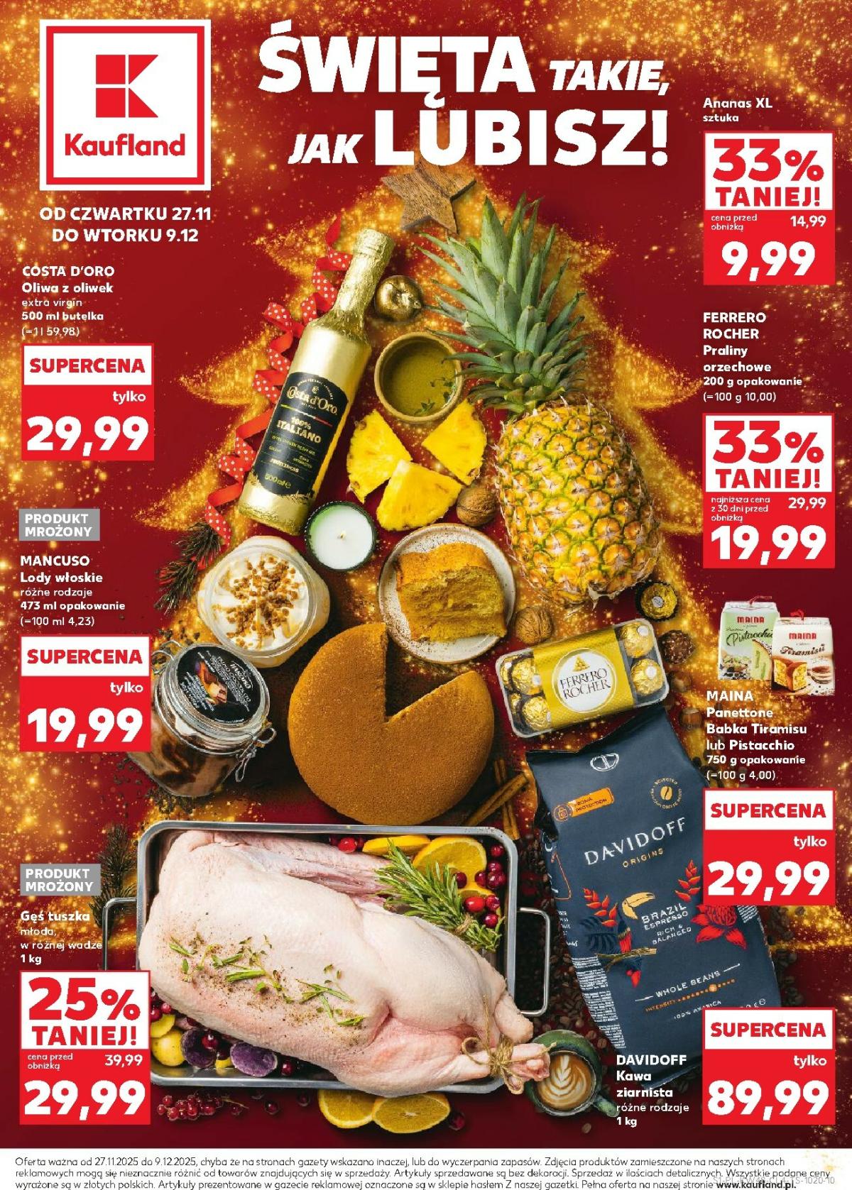 Gazetka Kaufland - Święta takie, jak lubisz - ważna od 27.11. do 09.12.