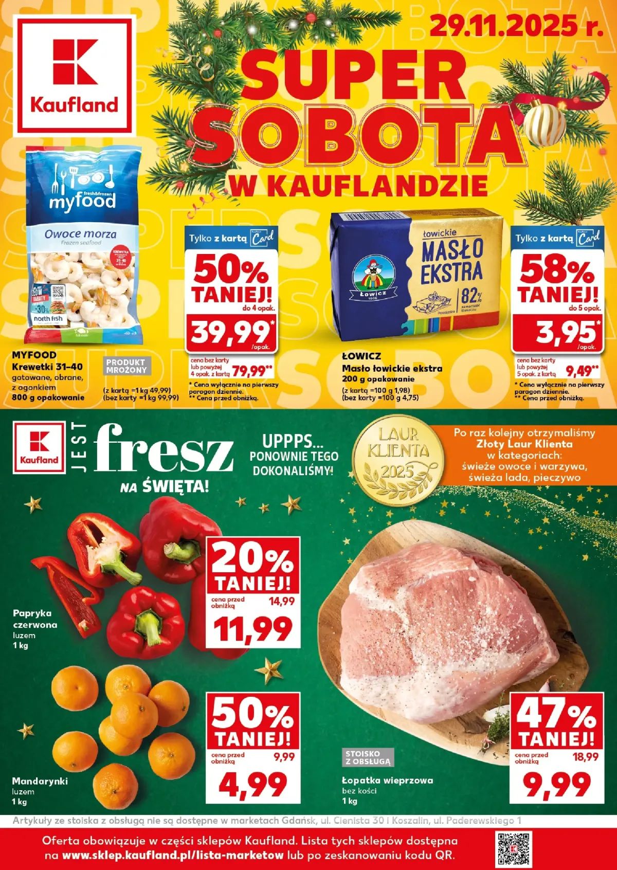 Gazetka Kaufland - Super Sobota - ważna od 29.11. do 29.11.