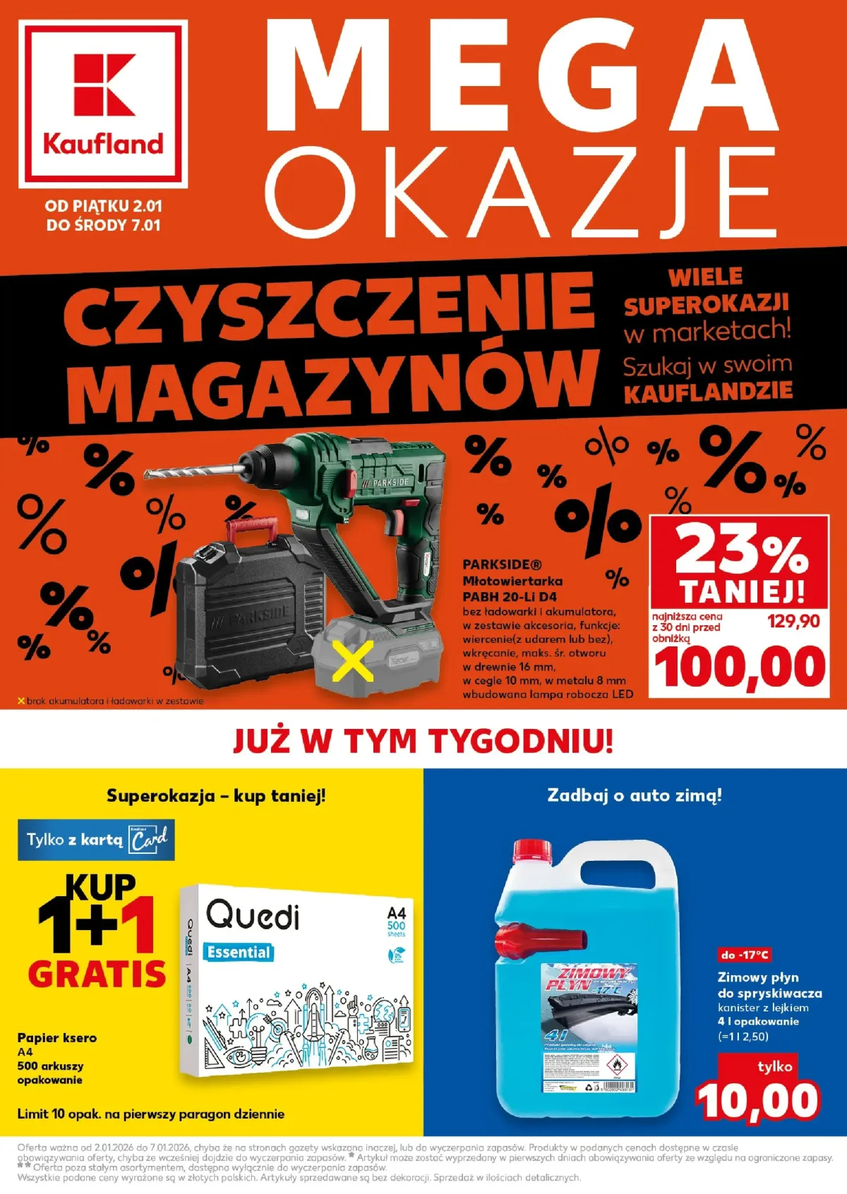 Gazetka Kaufland - Mega Okazje - ważna od 02.01. do 07.01.