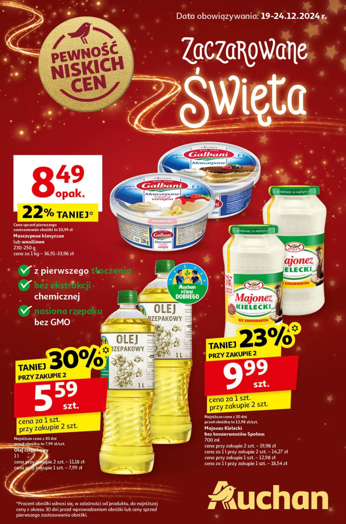 Hipermarket Auchan gazetka ważna od 19.12. - 24.12.