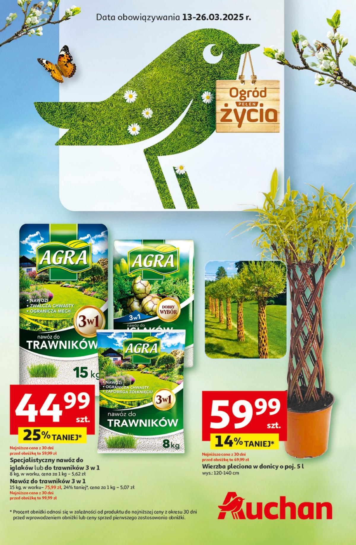 Hipermarket Auchan - Ogród pełen życia gazetka ważna od 13.03. - 26.03.