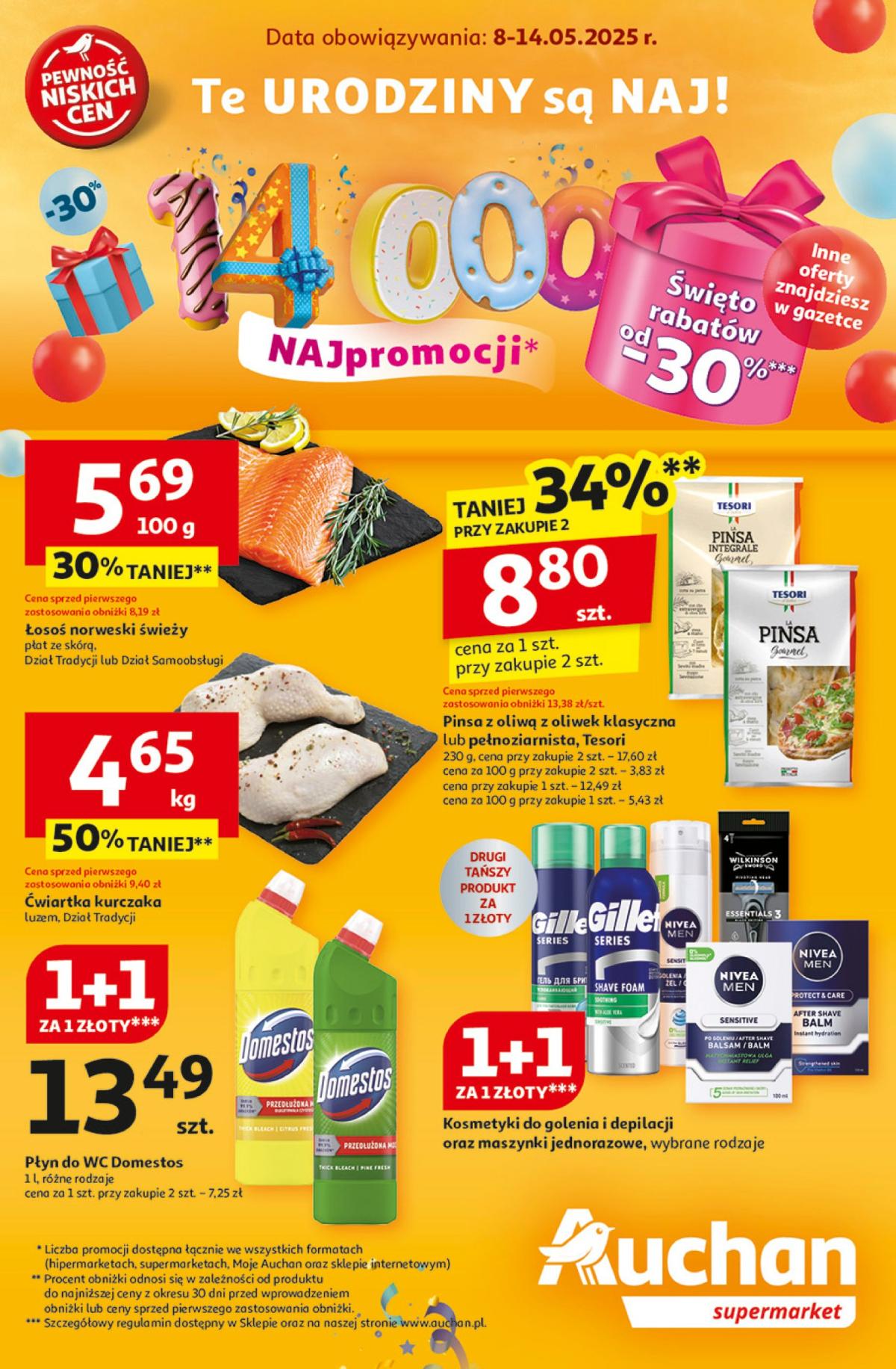 Supermarket Auchan gazetka ważna od 08.05. - 14.05.