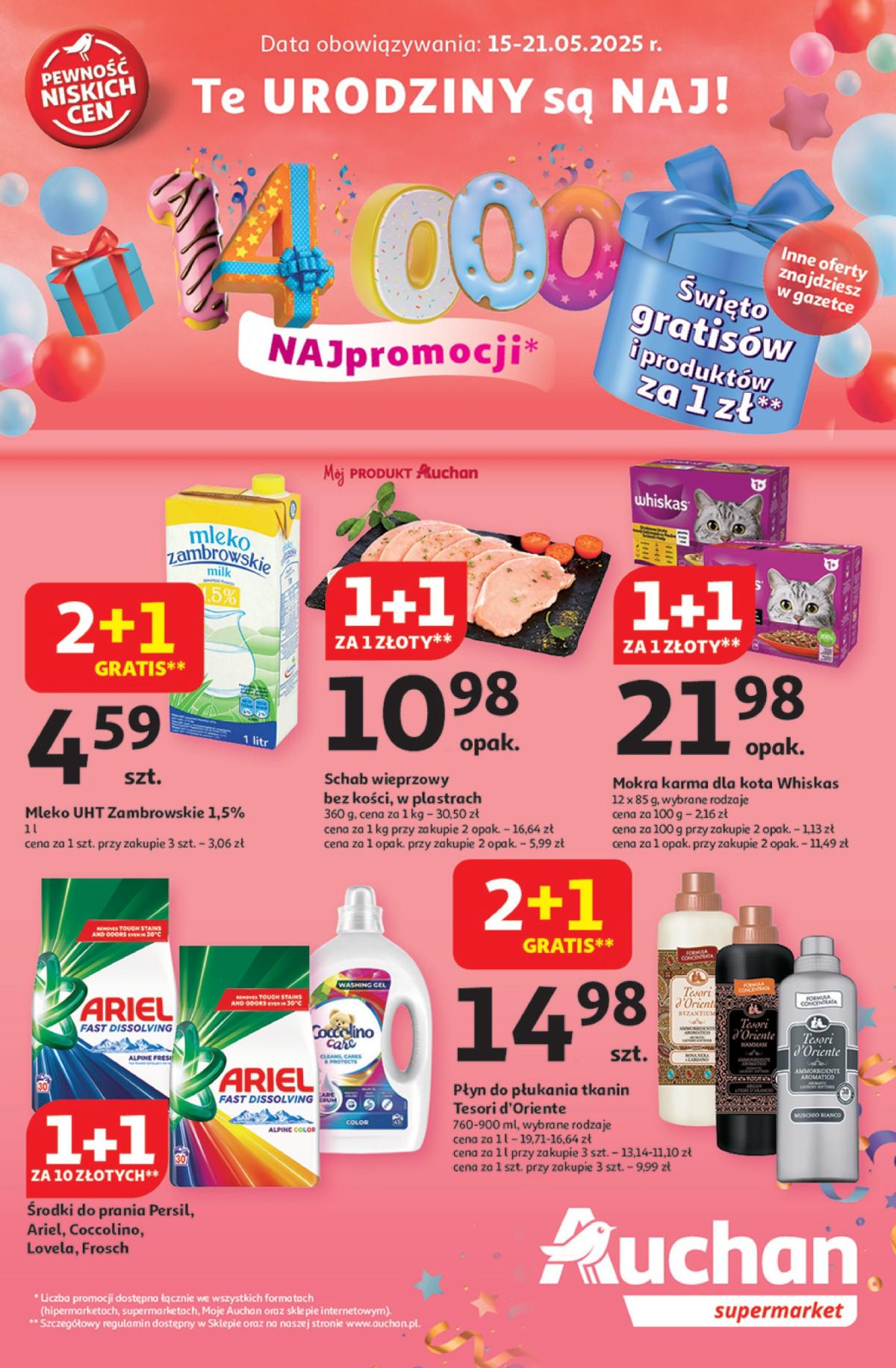 Supermarket Auchan gazetka ważna od 15.05. - 21.05.