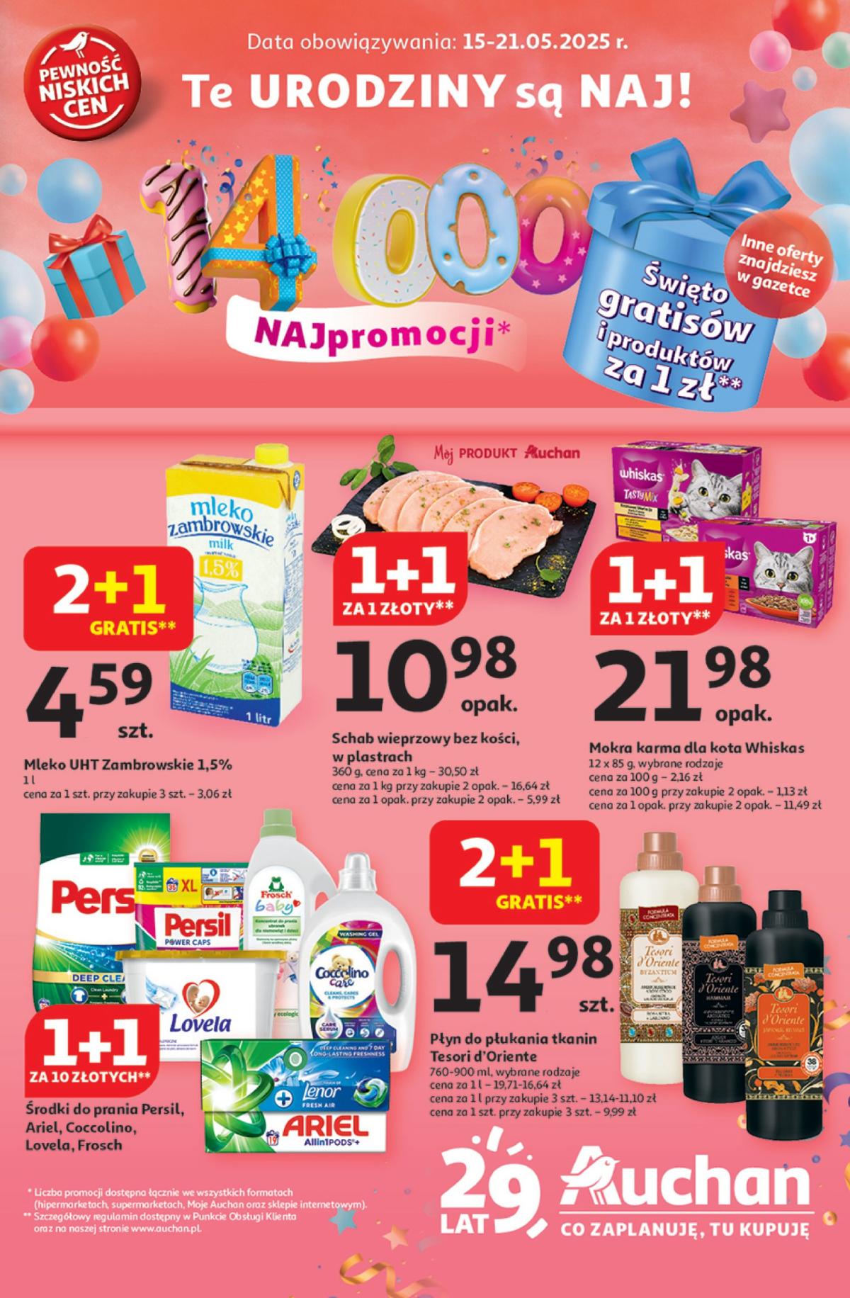 Hipermarket Auchan gazetka ważna od 15.05. - 21.05.