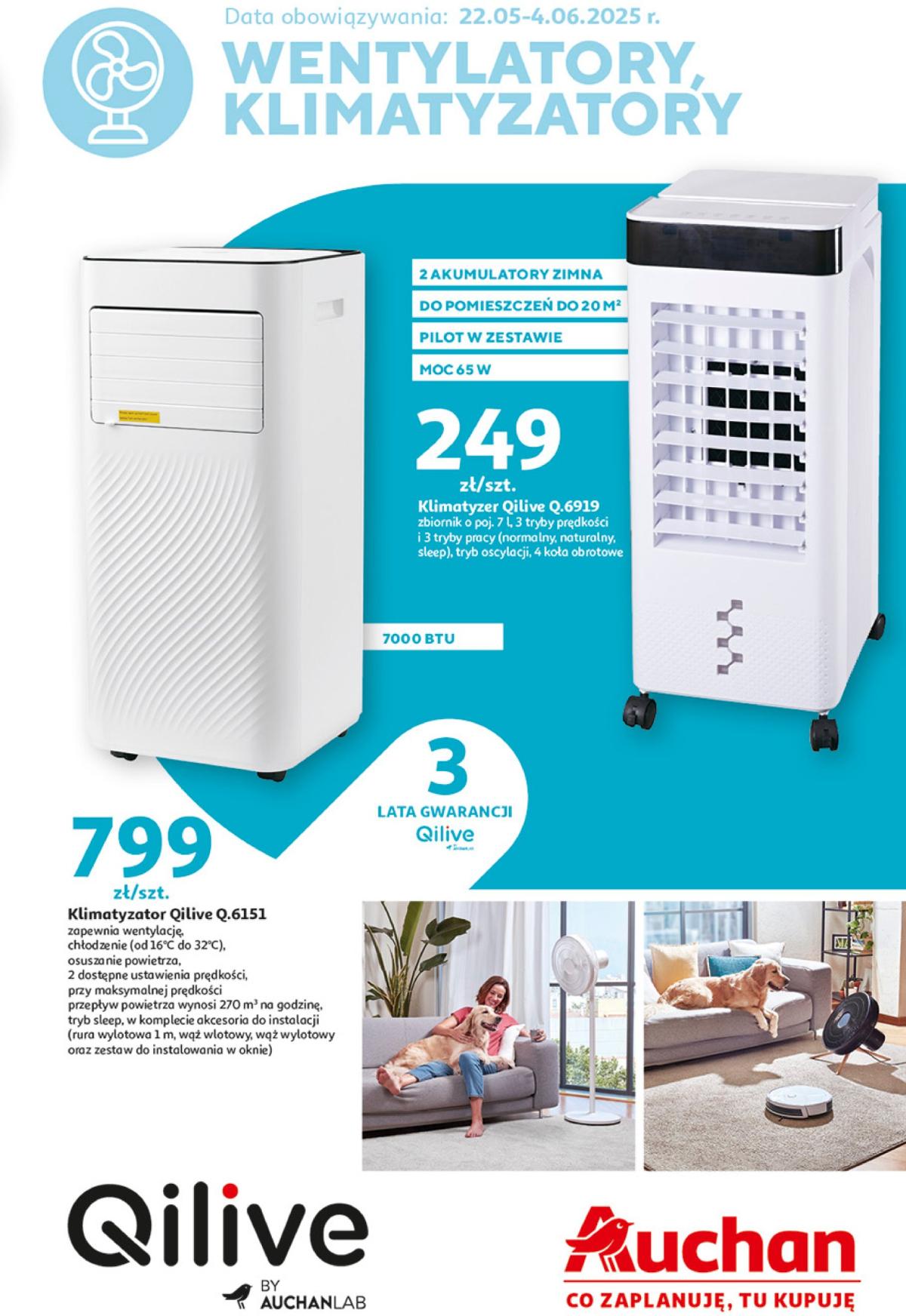 Hipermarket Auchan - Wentylatory gazetka ważna od 22.05. - 04.06.