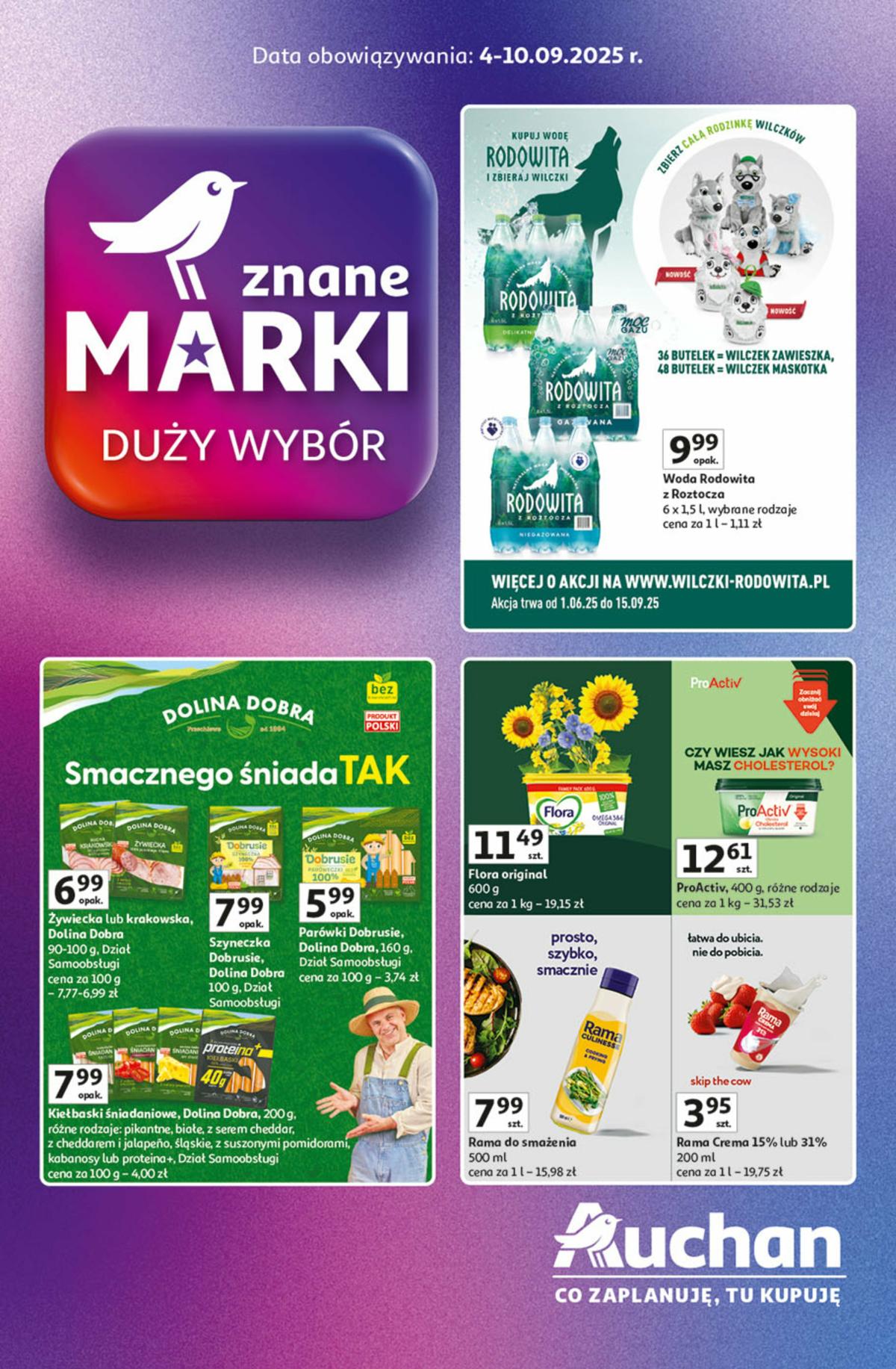 Gazetka Hipermarket Auchan - Znane marki duży wybór - ważna od 04.09. do 10.09.