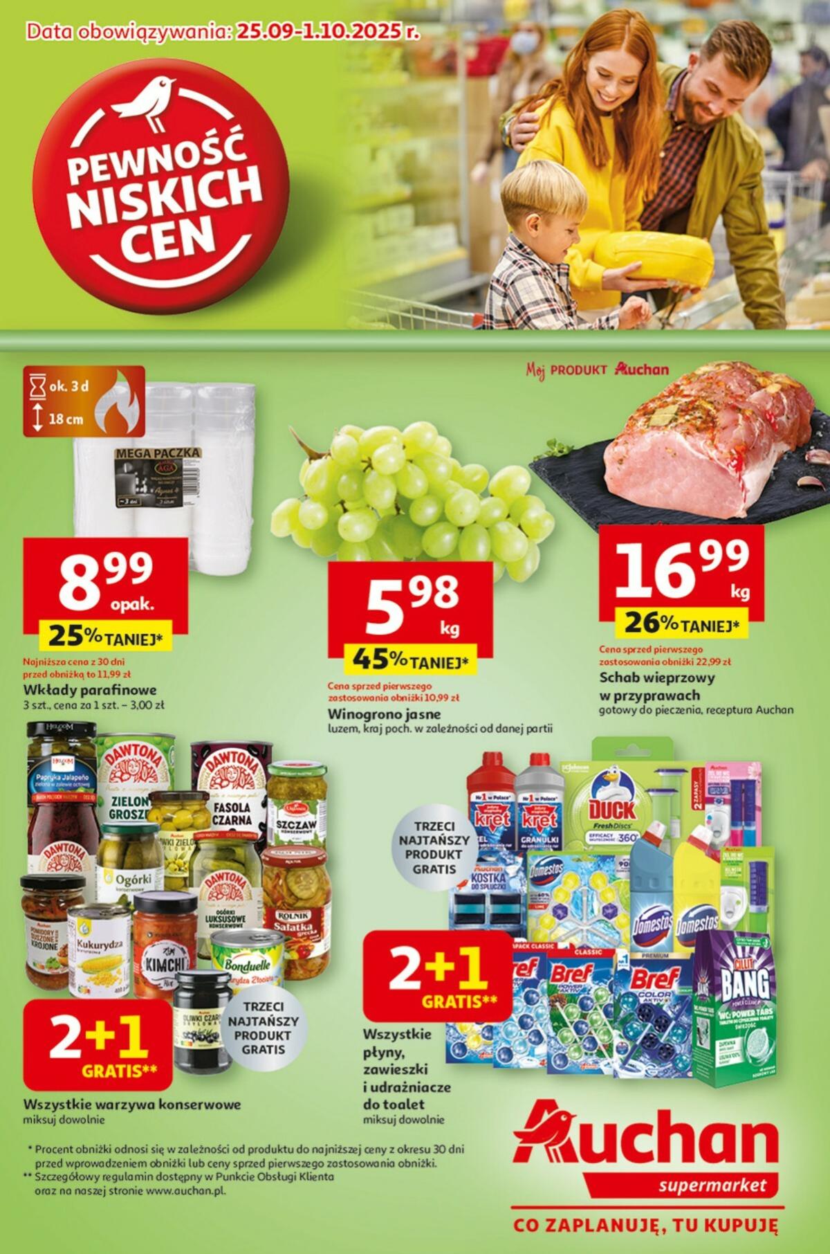 Gazetka Supermarket Auchan - ważna od 25.09. do 01.10.