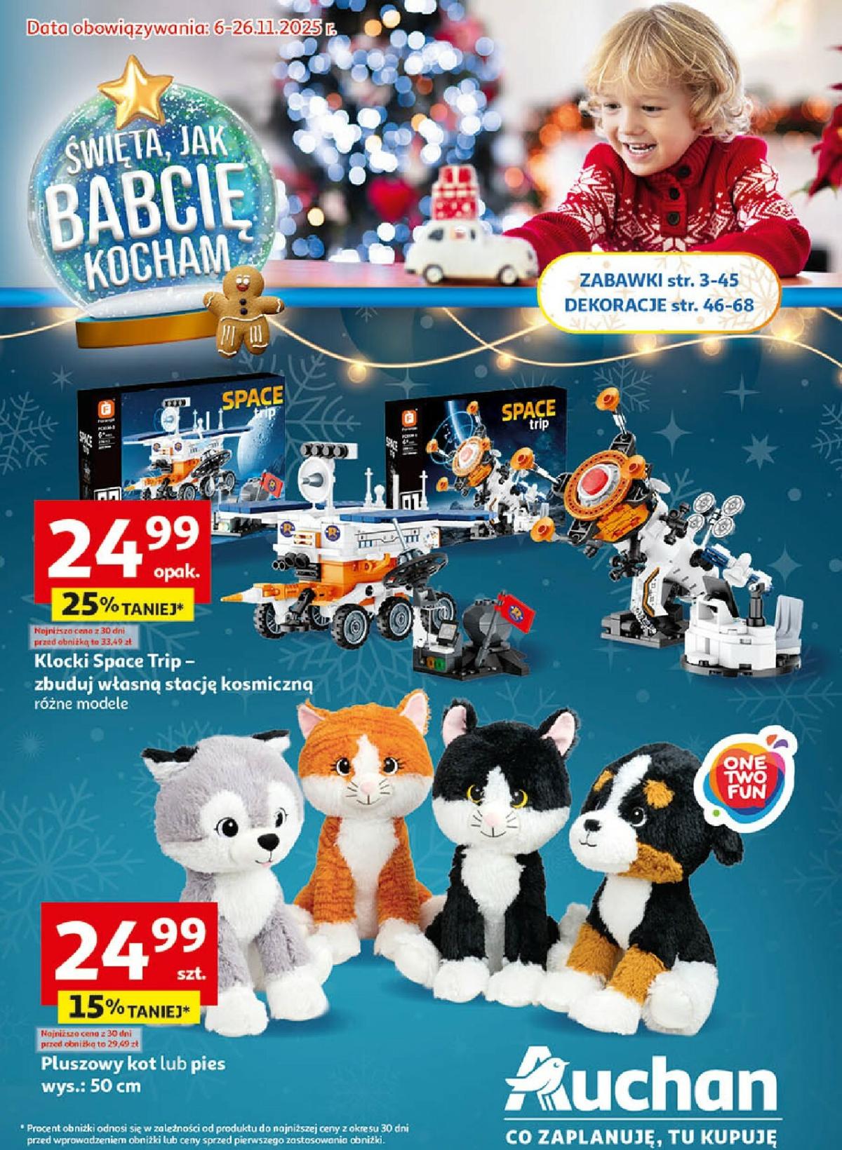 Gazetka Hipermarket Auchan - Zabawki Święta jak babcię kocham - ważna od 06.11. do 26.11.