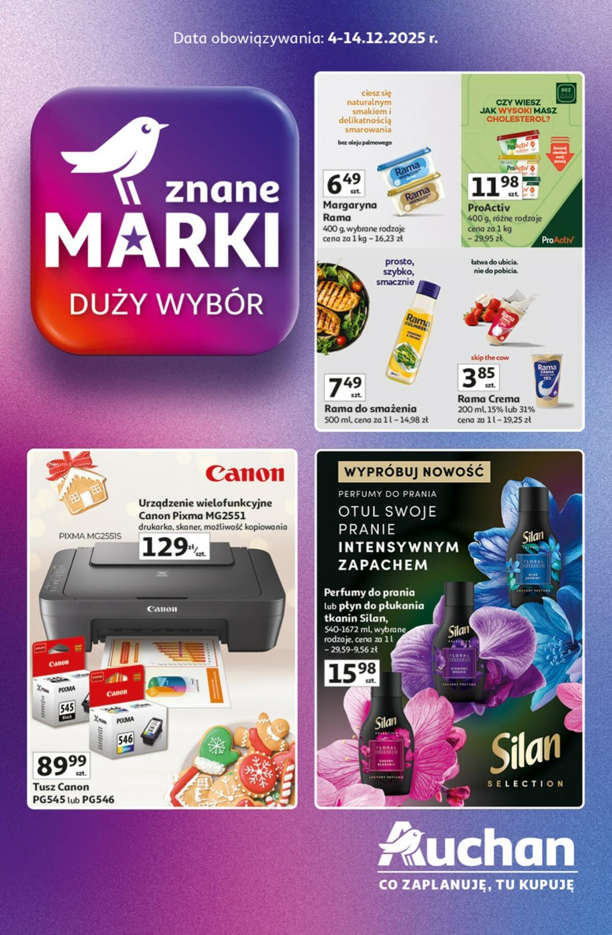 Gazetka Hipermarket Auchan - Znane Marki duży wybór - ważna od 04.12. do 14.12.