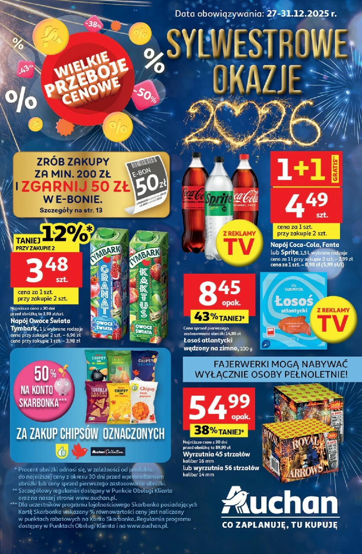 Gazetka Auchan - Sylwestrowe Okazje - ważna od 27.12. do 31.12.