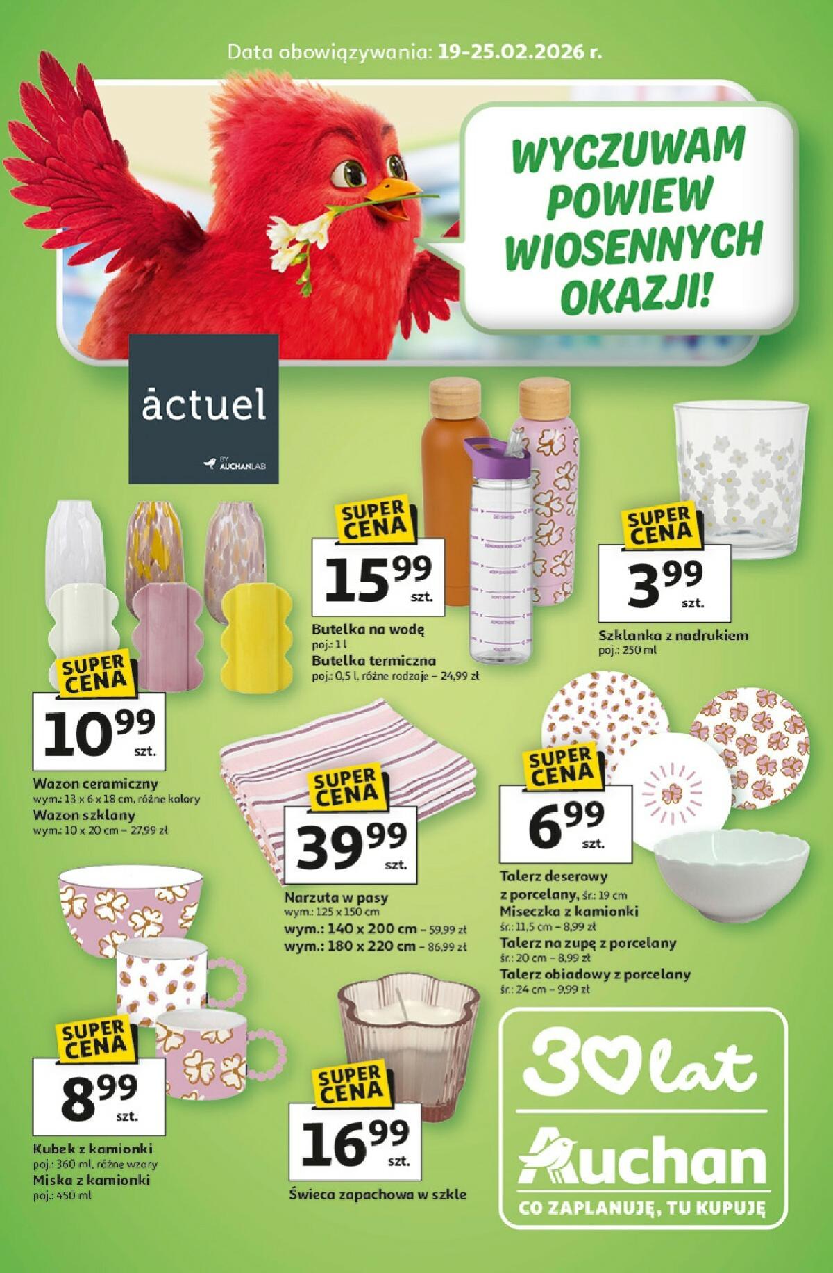 Gazetka Hipermarket Auchan - Gazetka Wiosenne Okazje - ważna od 19.02.2026 do 25.02.2026