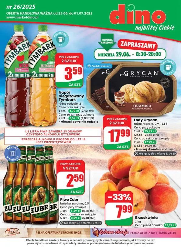 Gazetka Dino ważna od 25.06. - 01.07.