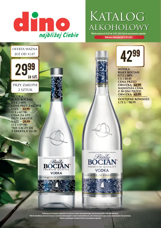 Gazetka Dino - Katalog alkoholowy ważna od 14.07. - 19.07.