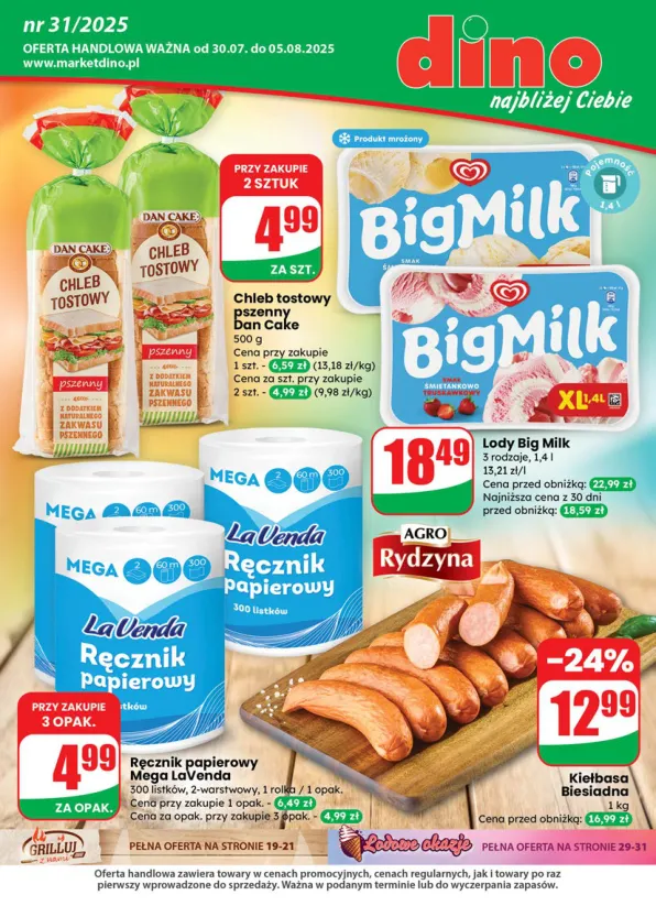 Gazetka Dino ważna od 30.07. - 05.08.