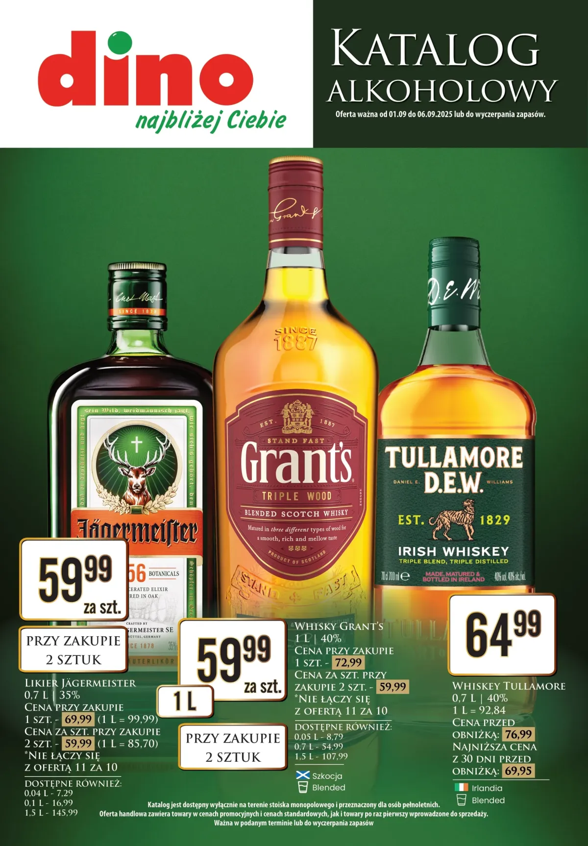 Gazetka Dino - Katalog alkoholowy - ważna od 01.09. do 06.09.