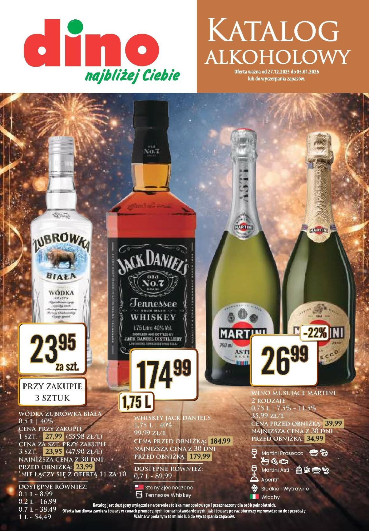 Gazetka Dino - Katalog alkoholowy - ważna od 27.12. do 05.01.