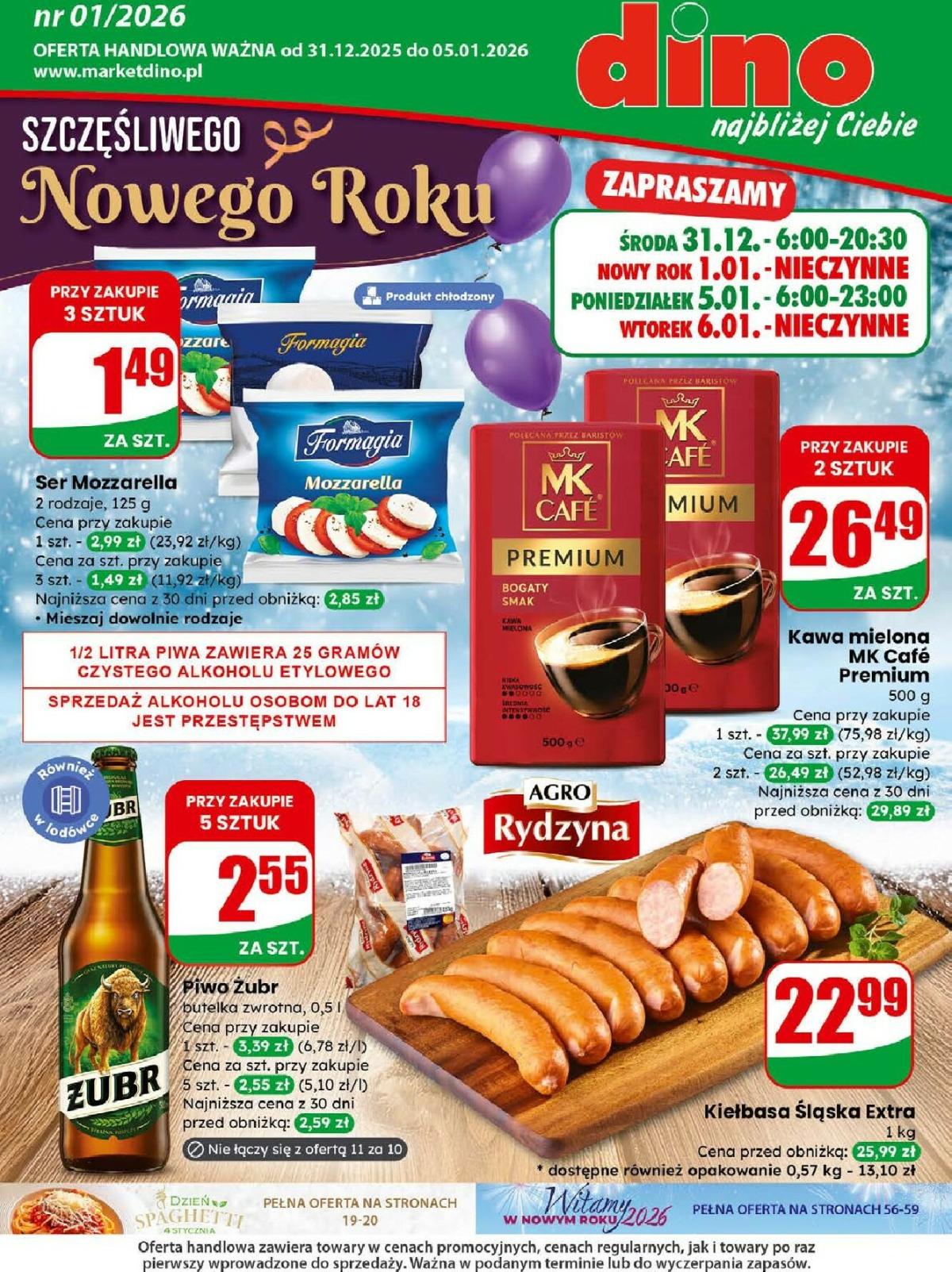 Gazetka Dino - ważna od 31.12. do 05.01.